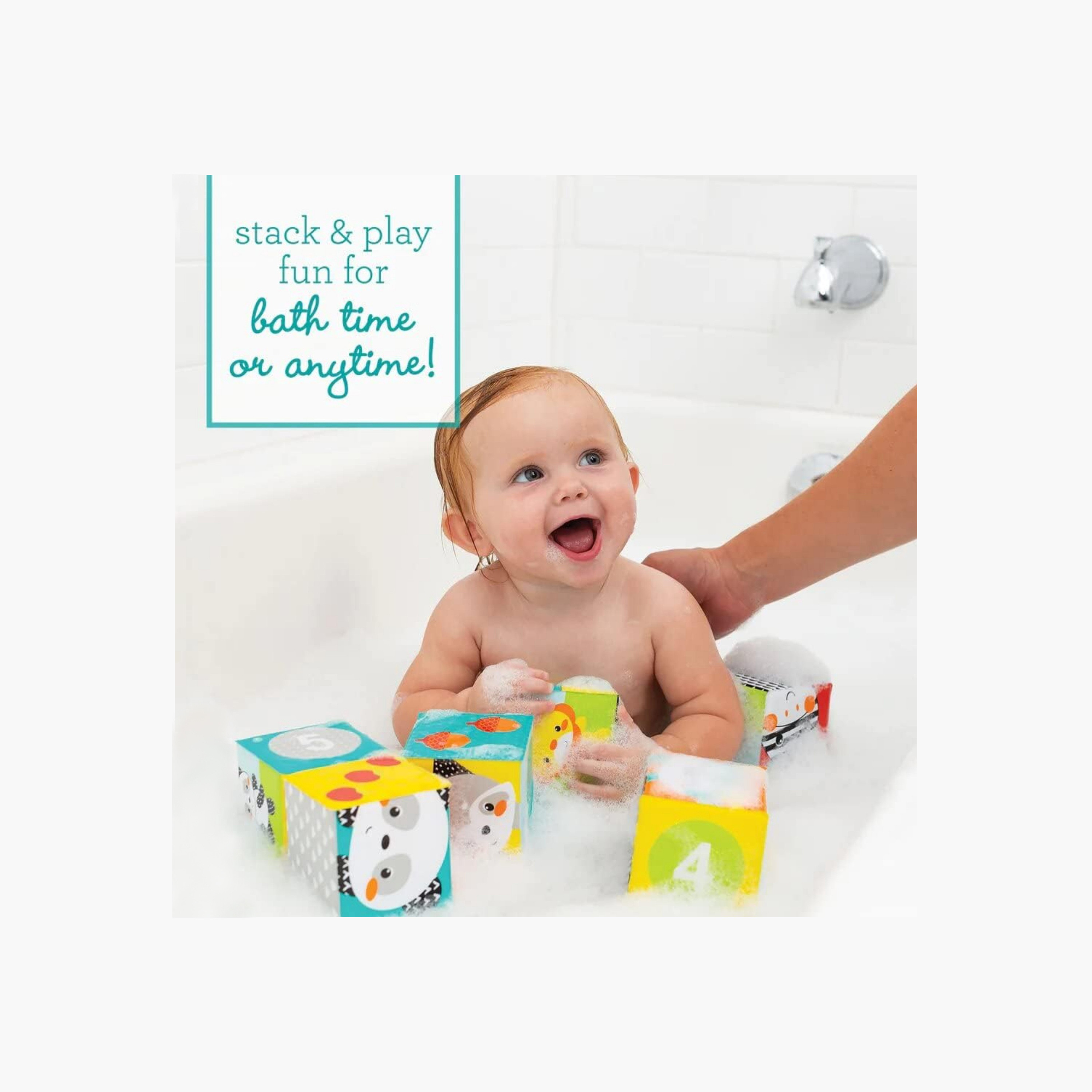 Infantino 6-Piece Colours and Numbers Bath Block Toy Set-toys-babyandtoddlertoys-bathtoys-image-4