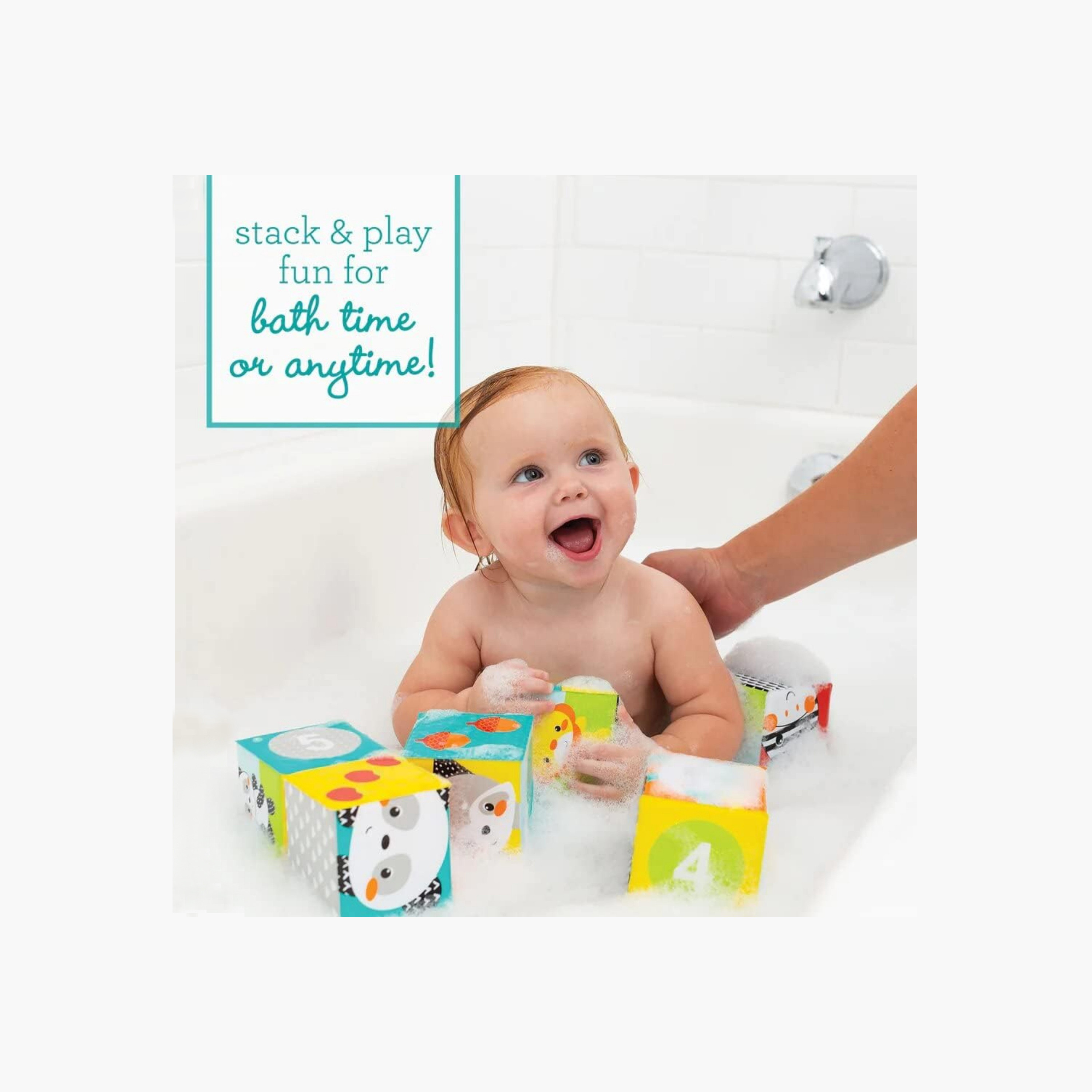 Infantino 6-Piece Colours and Numbers Bath Block Toy Set-toys-babyandtoddlertoys-bathtoys-image-6