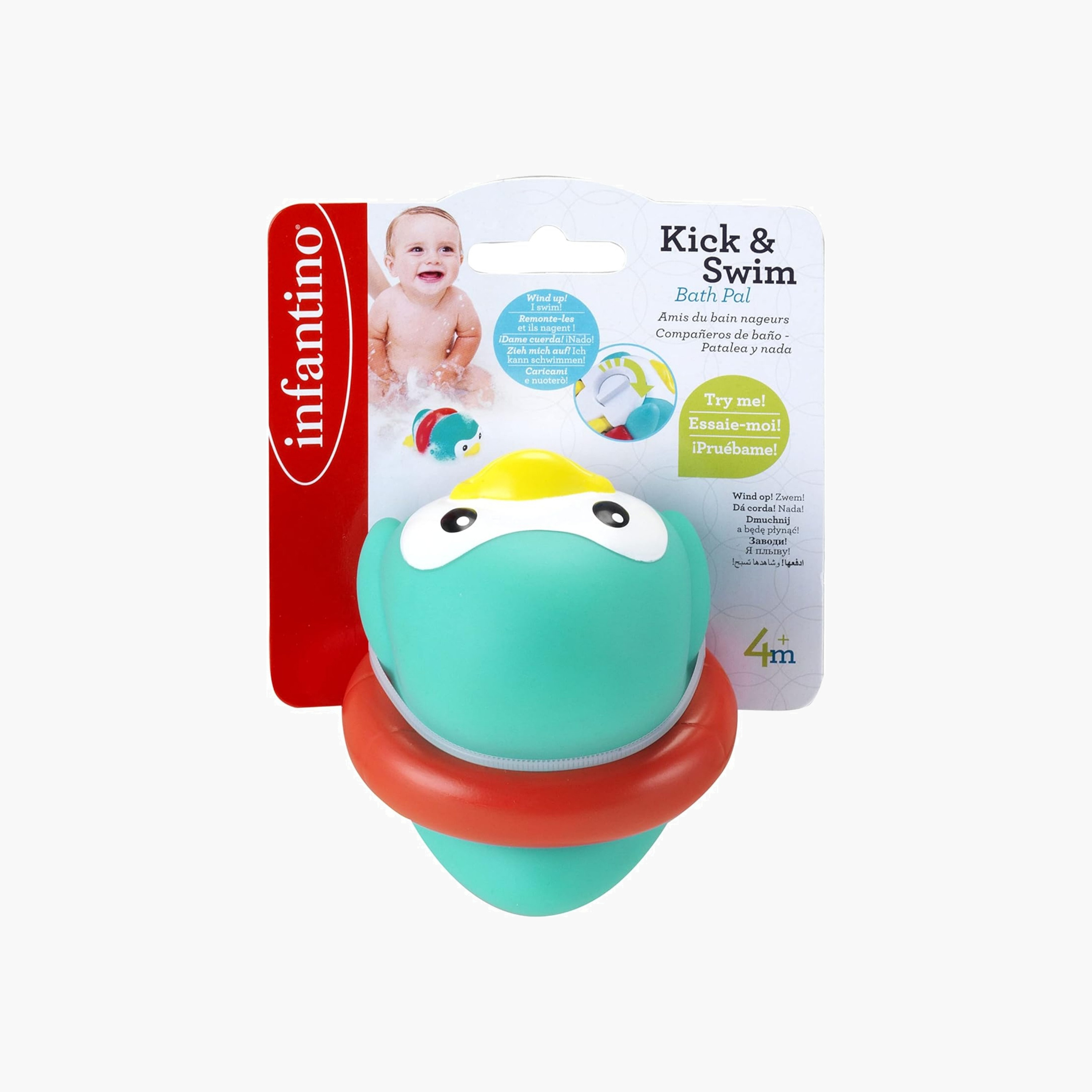 Infantino Kick & Swim Penguin Bath Pal Toy-toys-babyandtoddlertoys-bathtoys-image-5