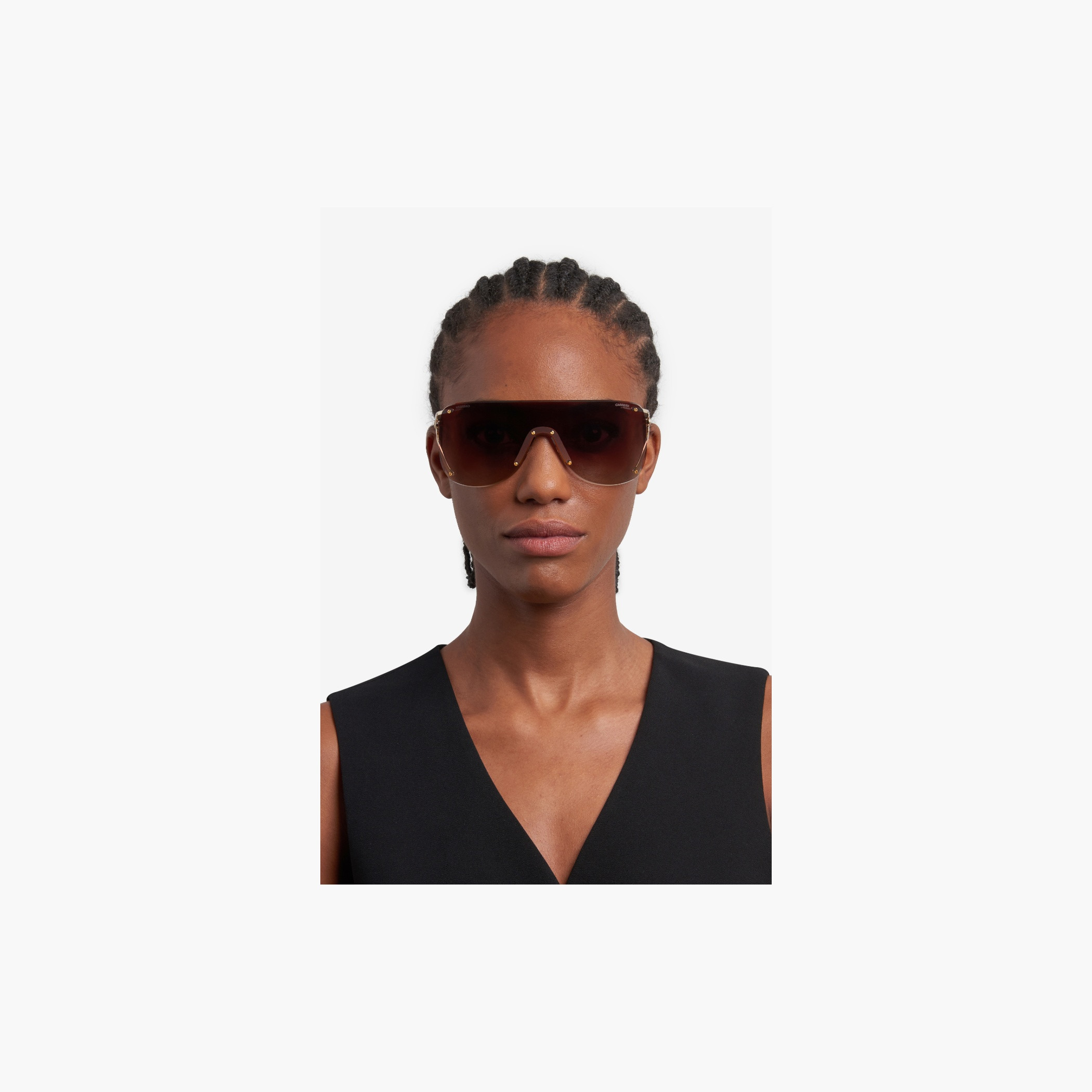 Shield Sunglasses Gold Frame-women-sunglasses-image-2