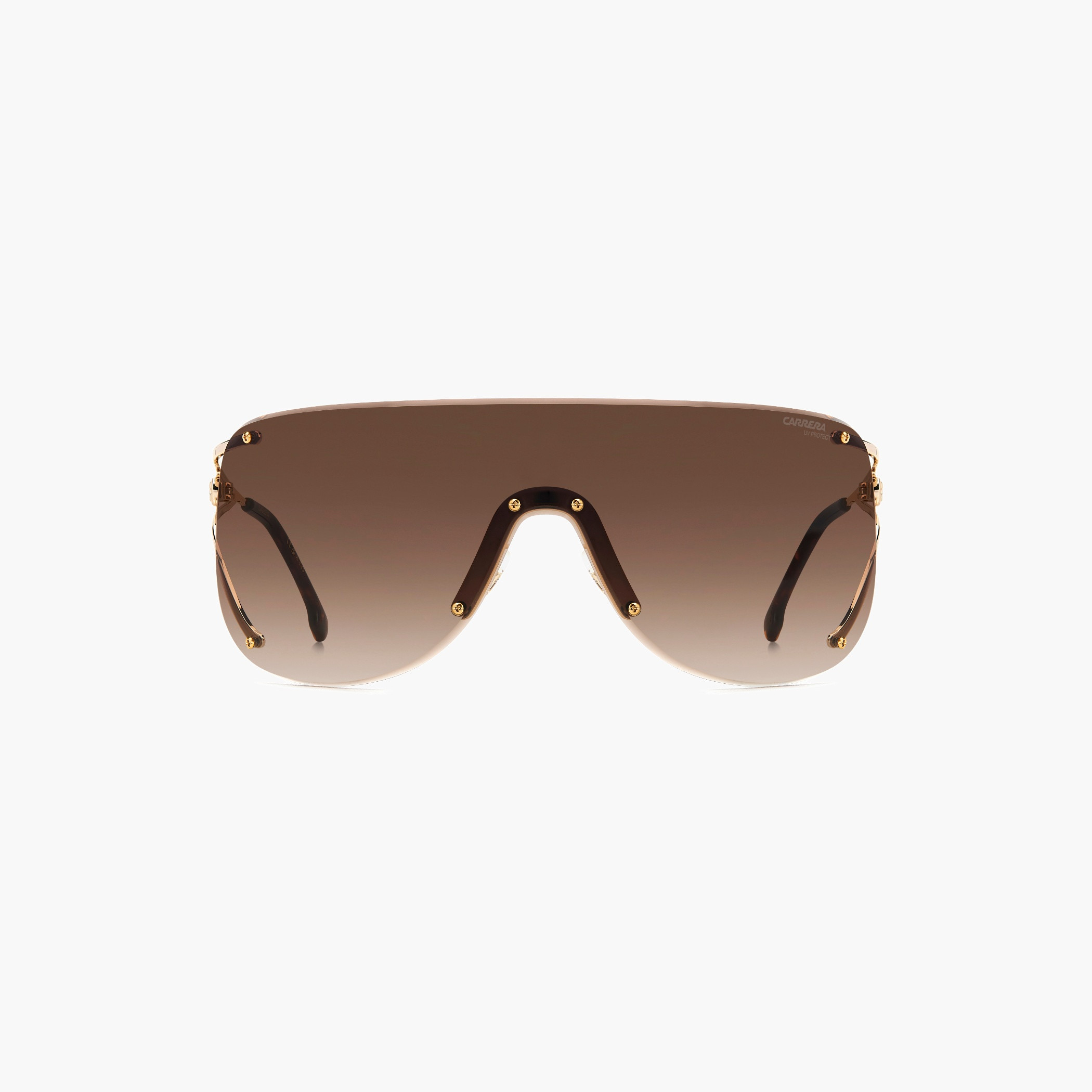 نظارة شمسية درع بإطار ذهبي-women-sunglasses-image-8