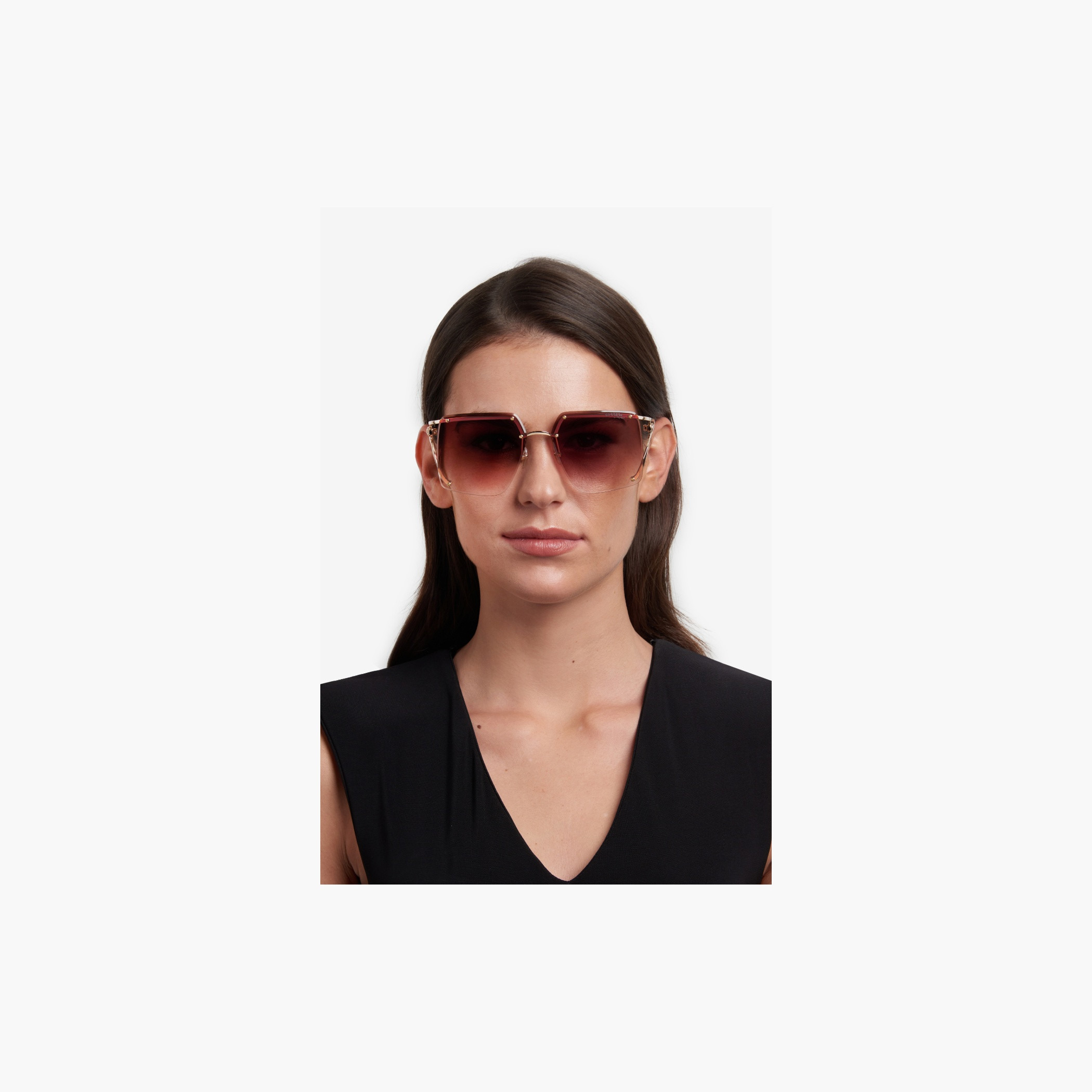 Rimless Square Sunglasses-women-sunglasses-image-2