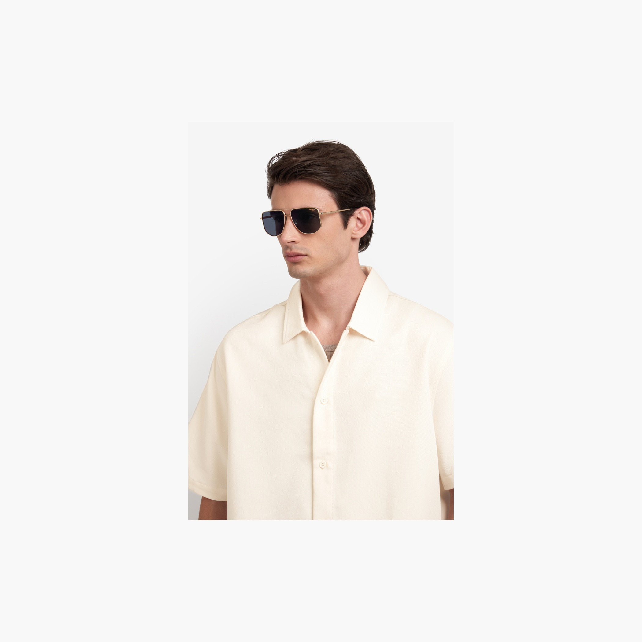 Aviator Sunglasses Gold Frame Green Lens-men-sunglasses-image-8