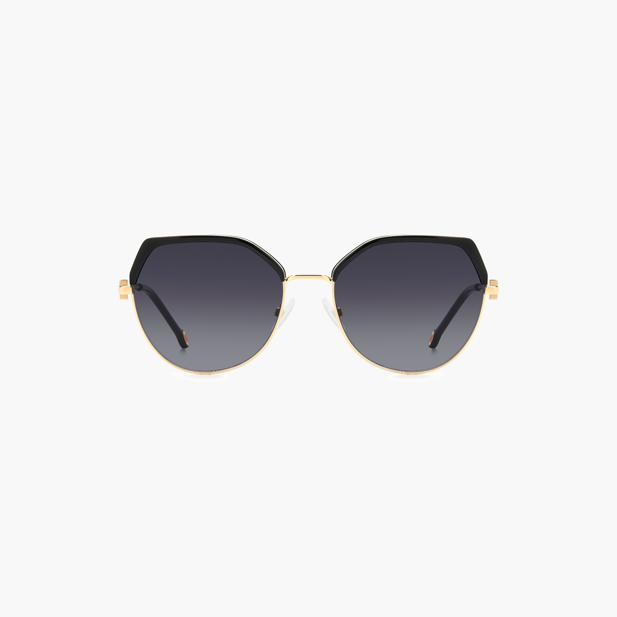 نظارة شمسية بإطار هندسي ذهبي أسود-women-sunglasses-image-4