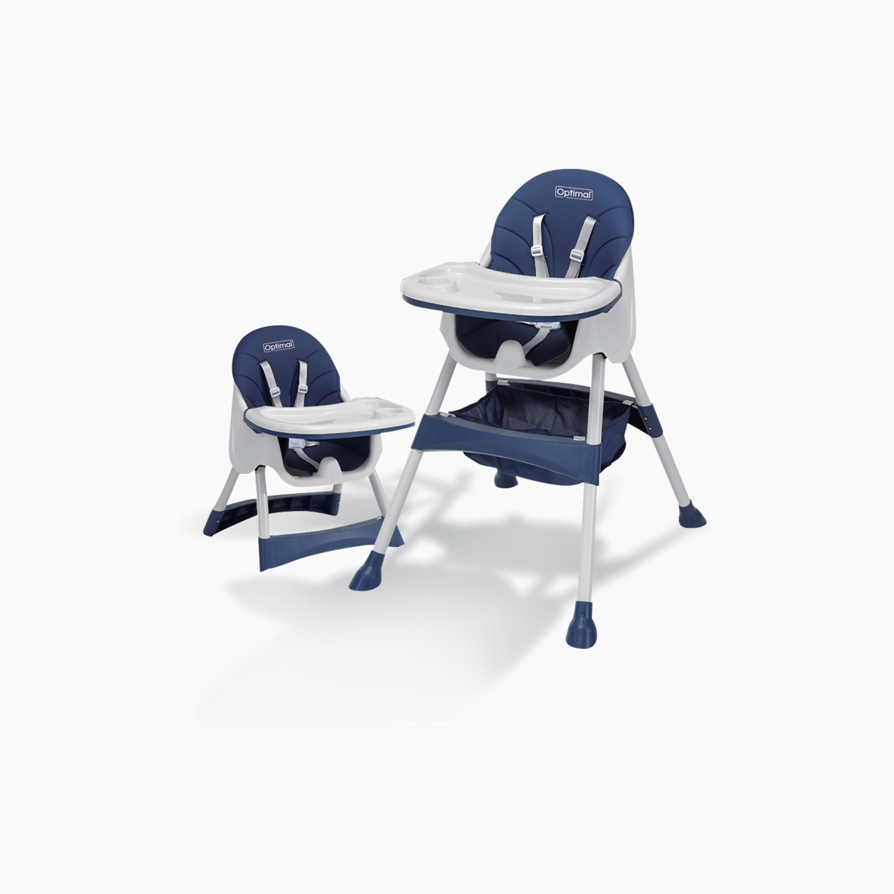 Optimal 3-In-1 Convertible Baby High Chair - Blue-baby-feeding-highchairsandboosters-image-3