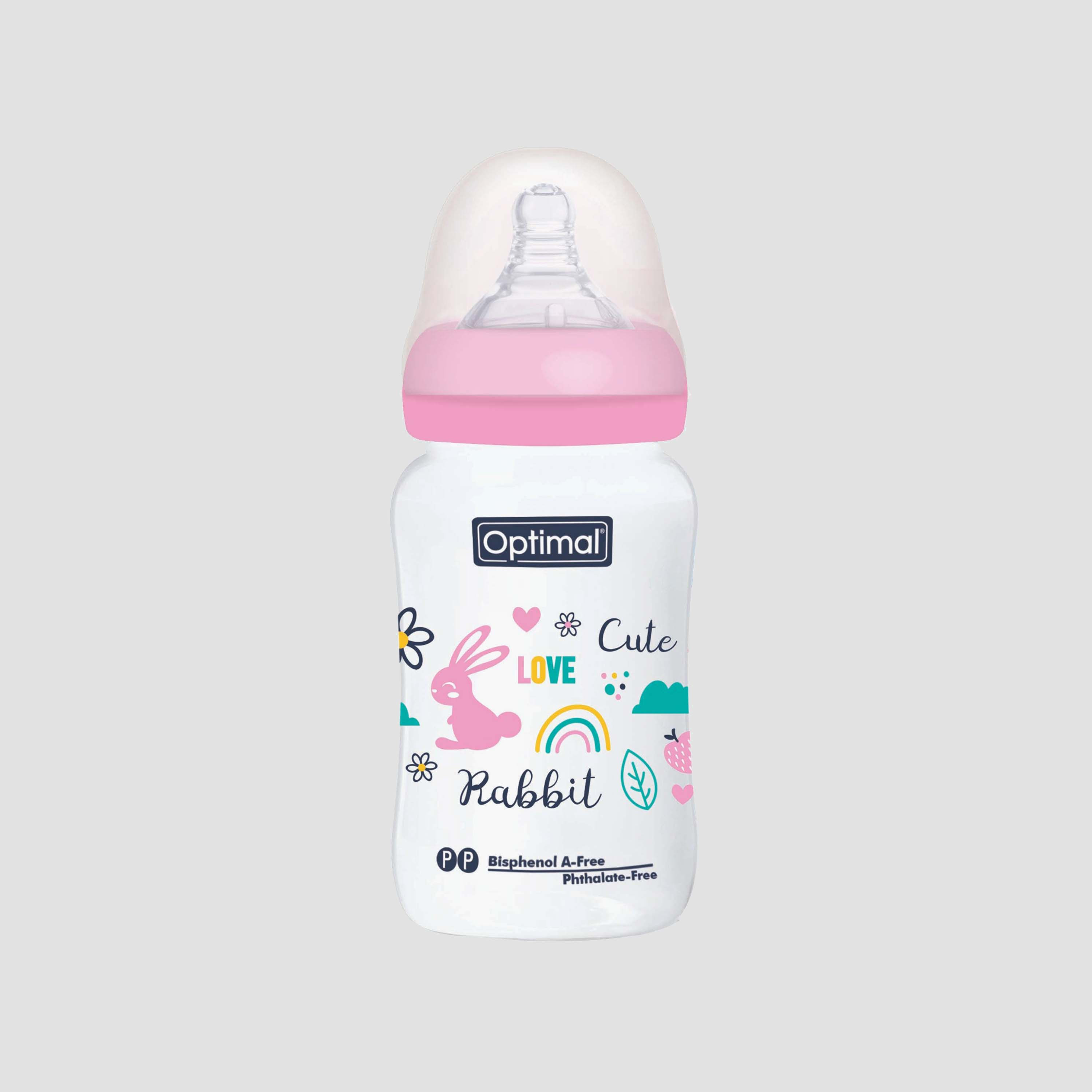 Optimal BPA Free Baby Bottle & Soother Newborn Gift Set - Pink-baby-feeding-breastfeedingandcare-image-7