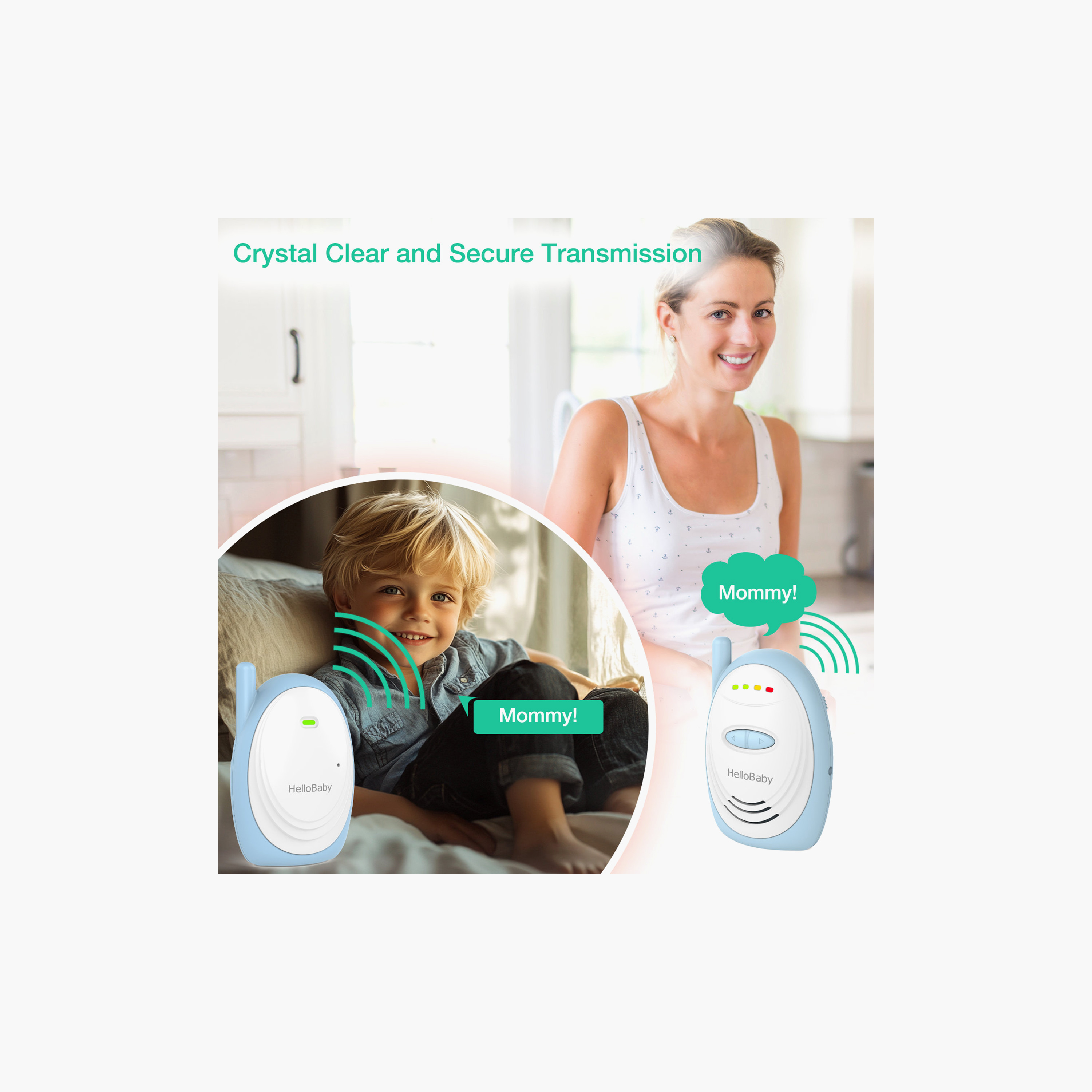 HelloBaby Digital Audio Baby Monitor with Sound Indicator-baby-healthandsafety-babymonitors-image-7