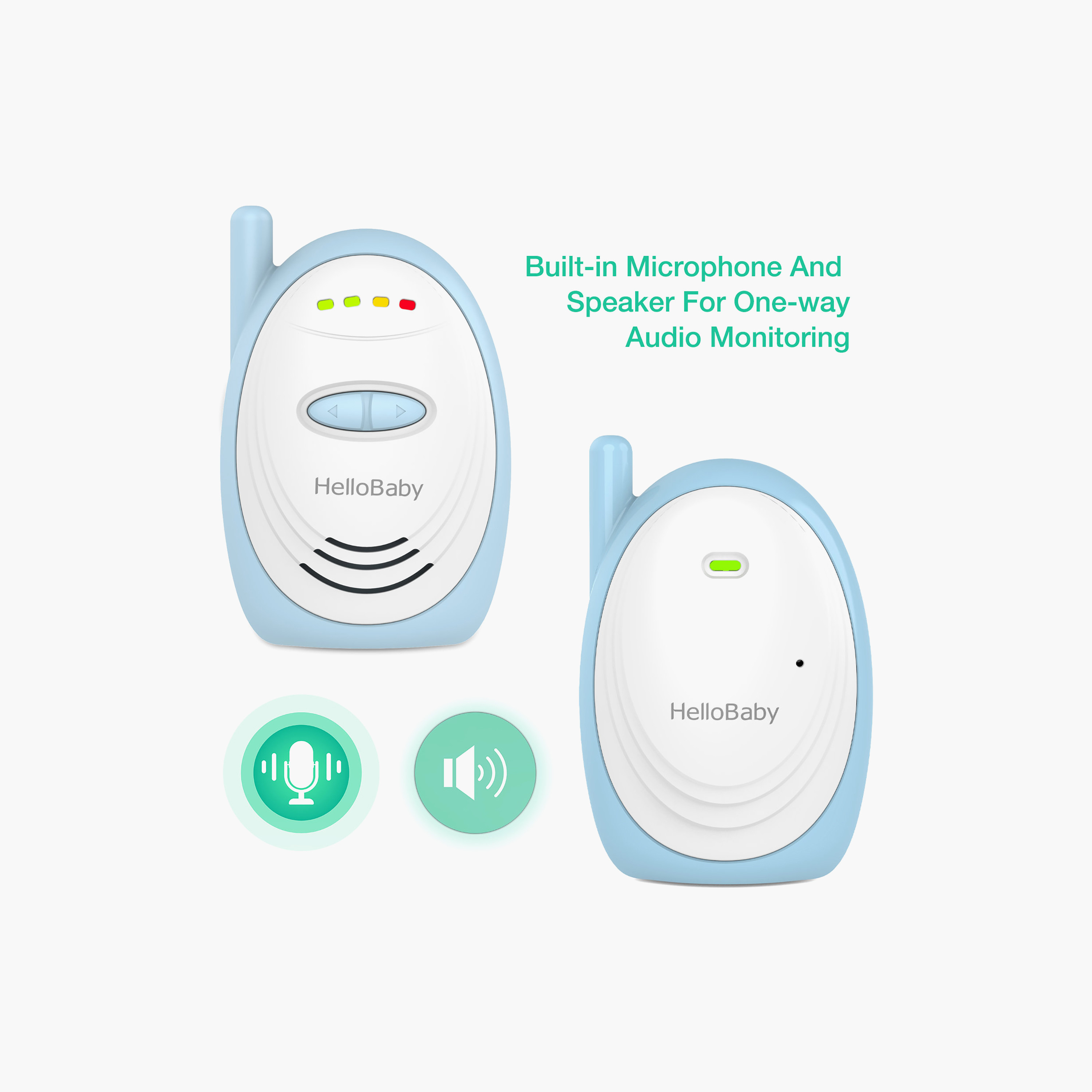 HelloBaby Digital Audio Baby Monitor with Sound Indicator-baby-healthandsafety-babymonitors-image-8