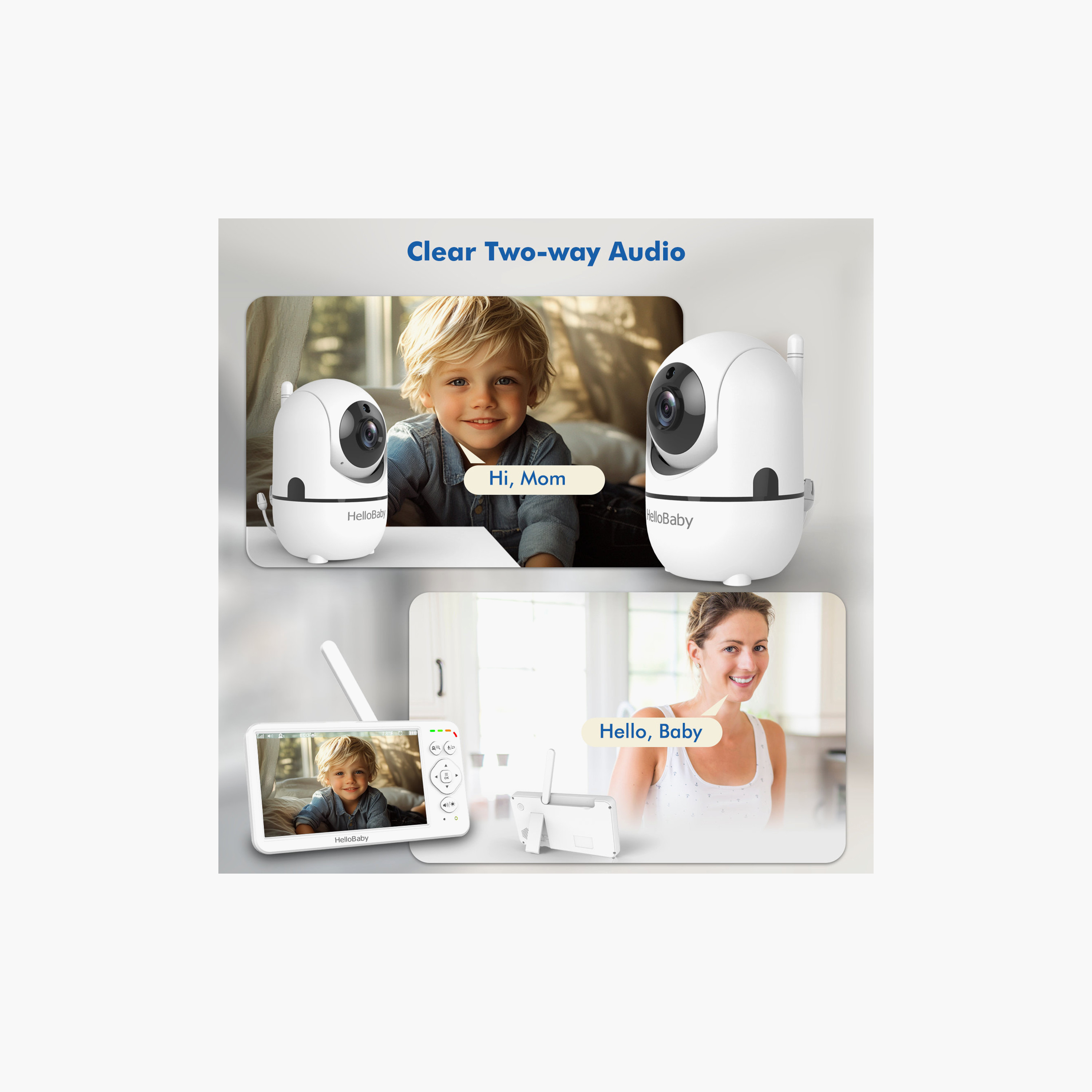 HelloBaby -  World's 1st  6-inch IPS LCD Video Baby Monitor w/ Remote Pan, Tilt & Zoom, 1000 ft, Night Vision-baby-healthandsafety-babymonitors-image-9