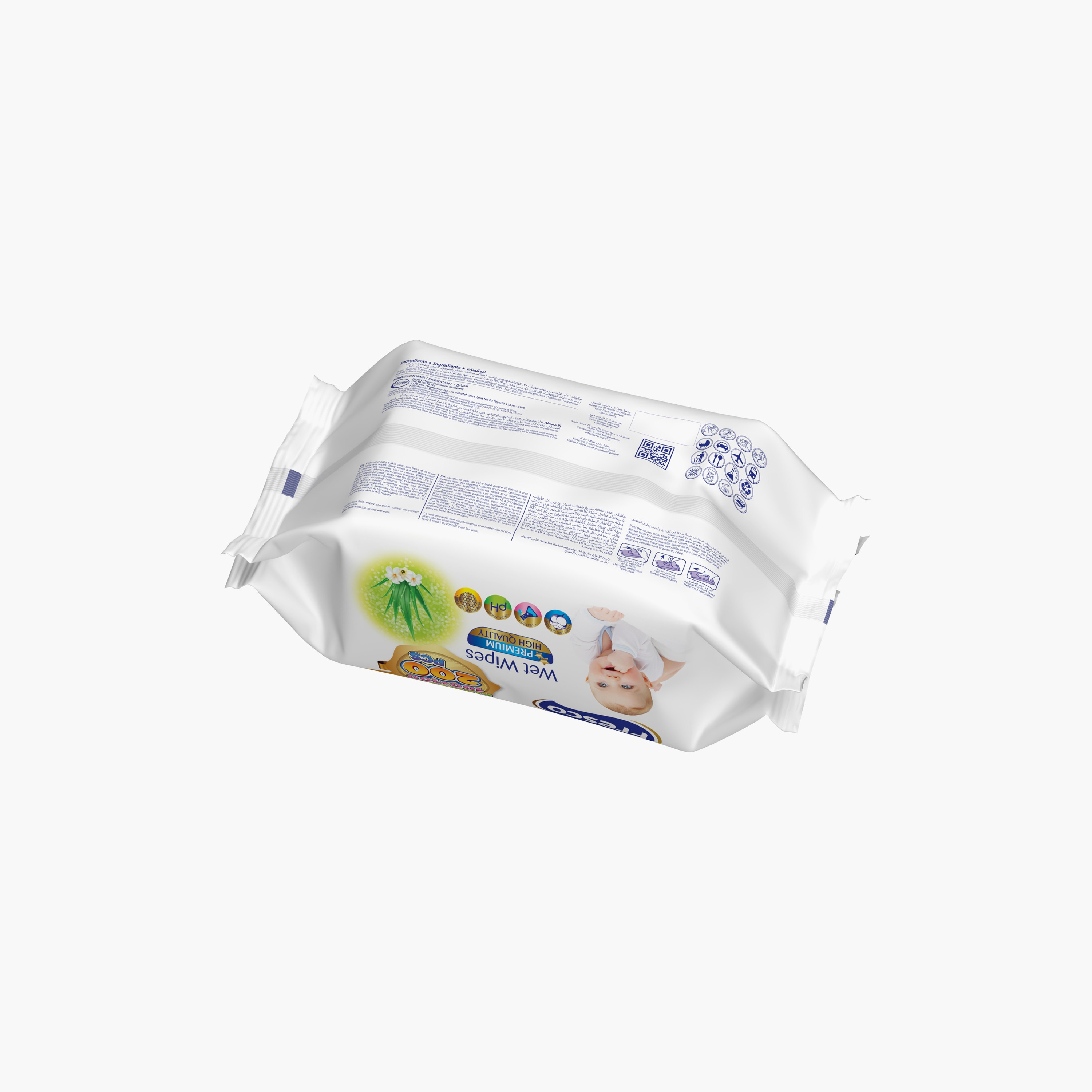 Fresco 160-Piece Aloe Vera Therapy Wet Wipes-baby-diapering-babywipes-image-3