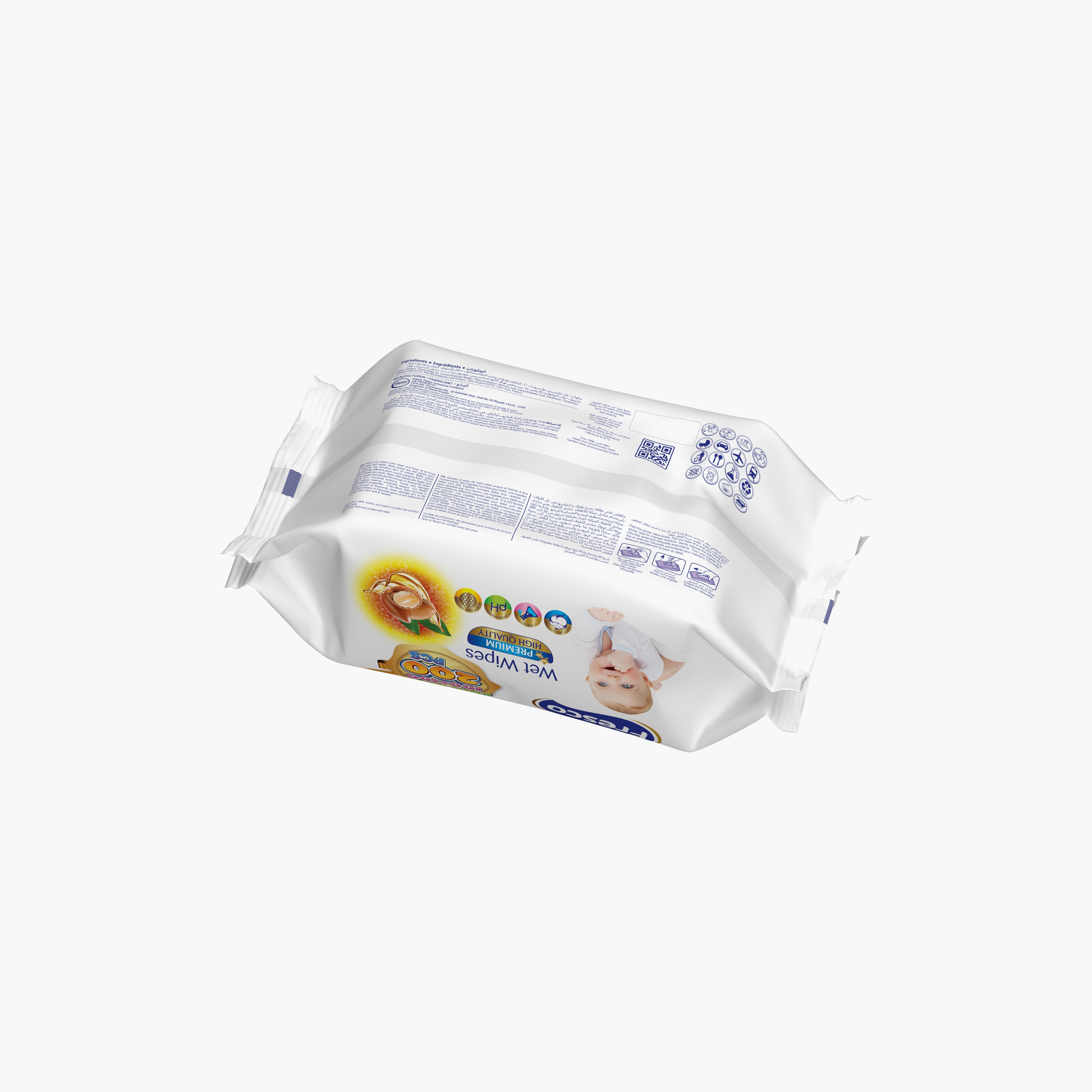 Fresco 160-Piece Moroccan Argan Wet Wipes-baby-diapering-babywipes-image-3