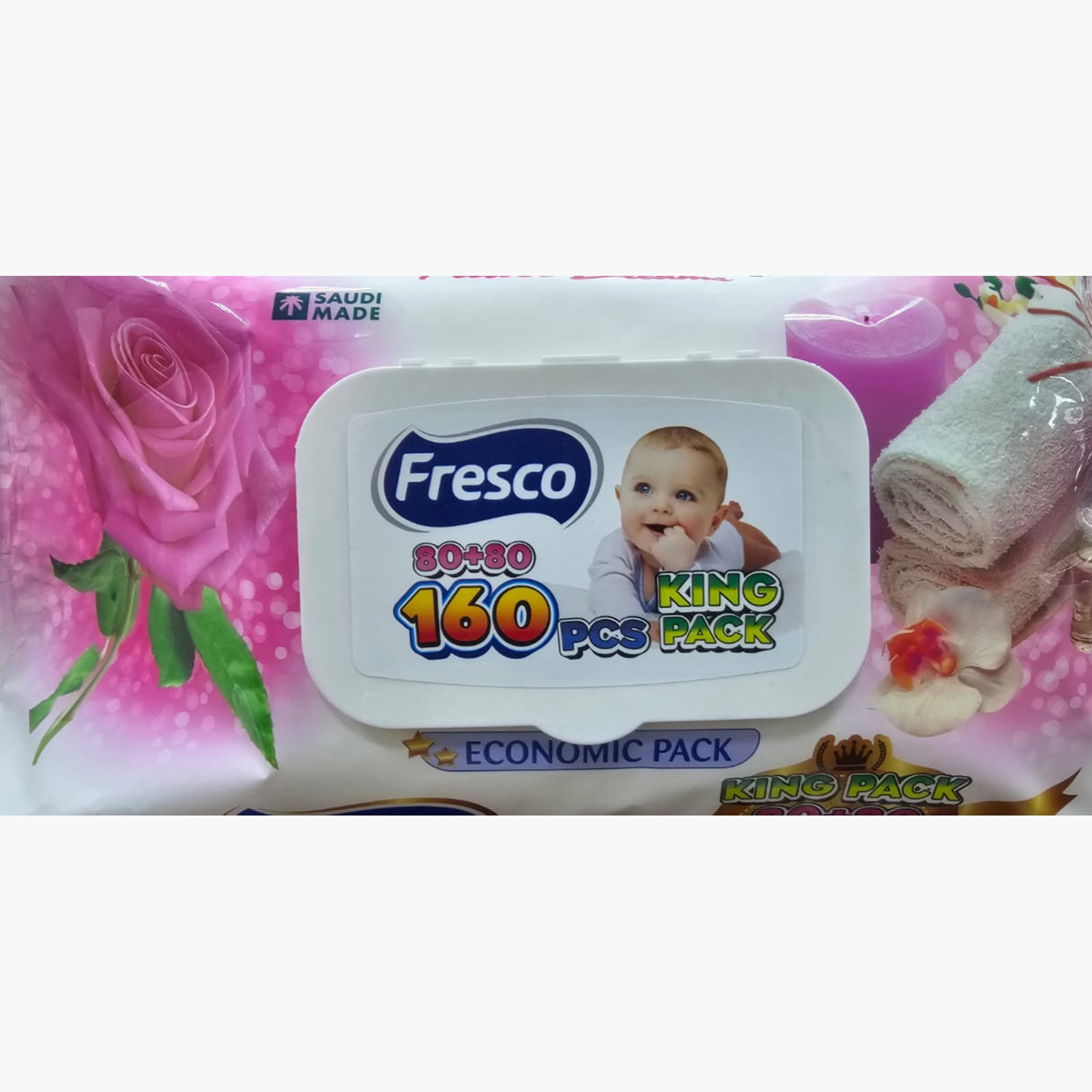Fresco 160-Piece Flower Dreams Wet Wipes-baby-diapering-babywipes-image-4