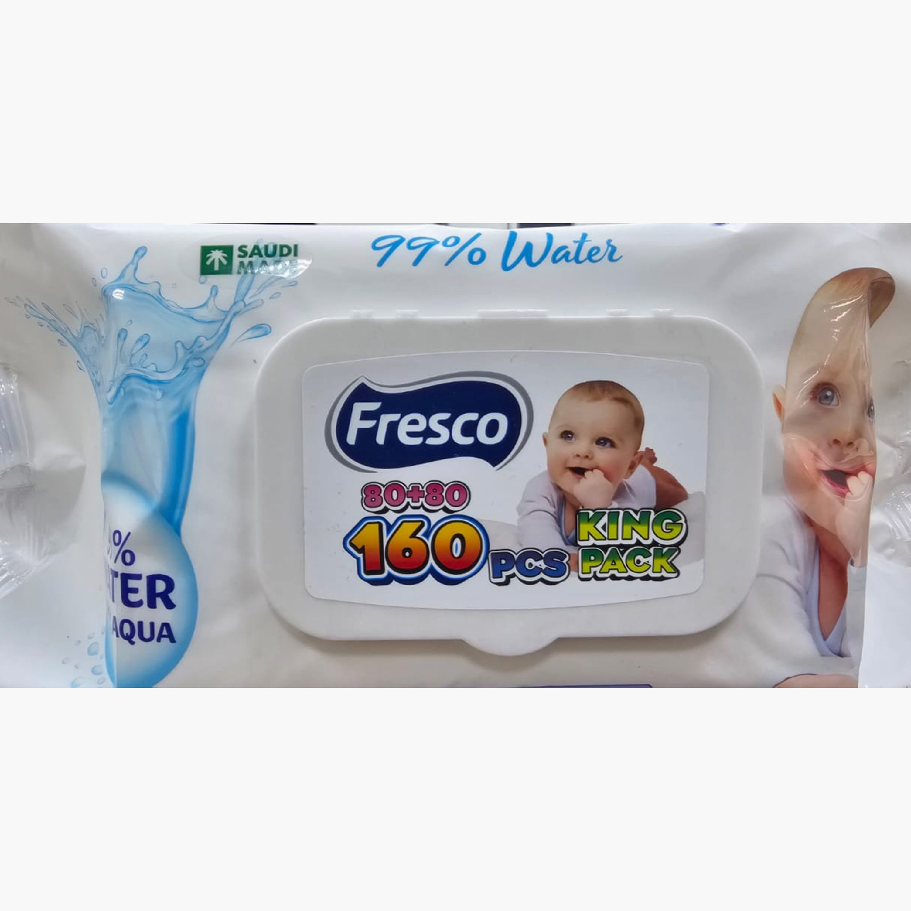 Fresco 160-Piece Pure Aqua Wet Wipes-baby-diapering-babywipes-image-4