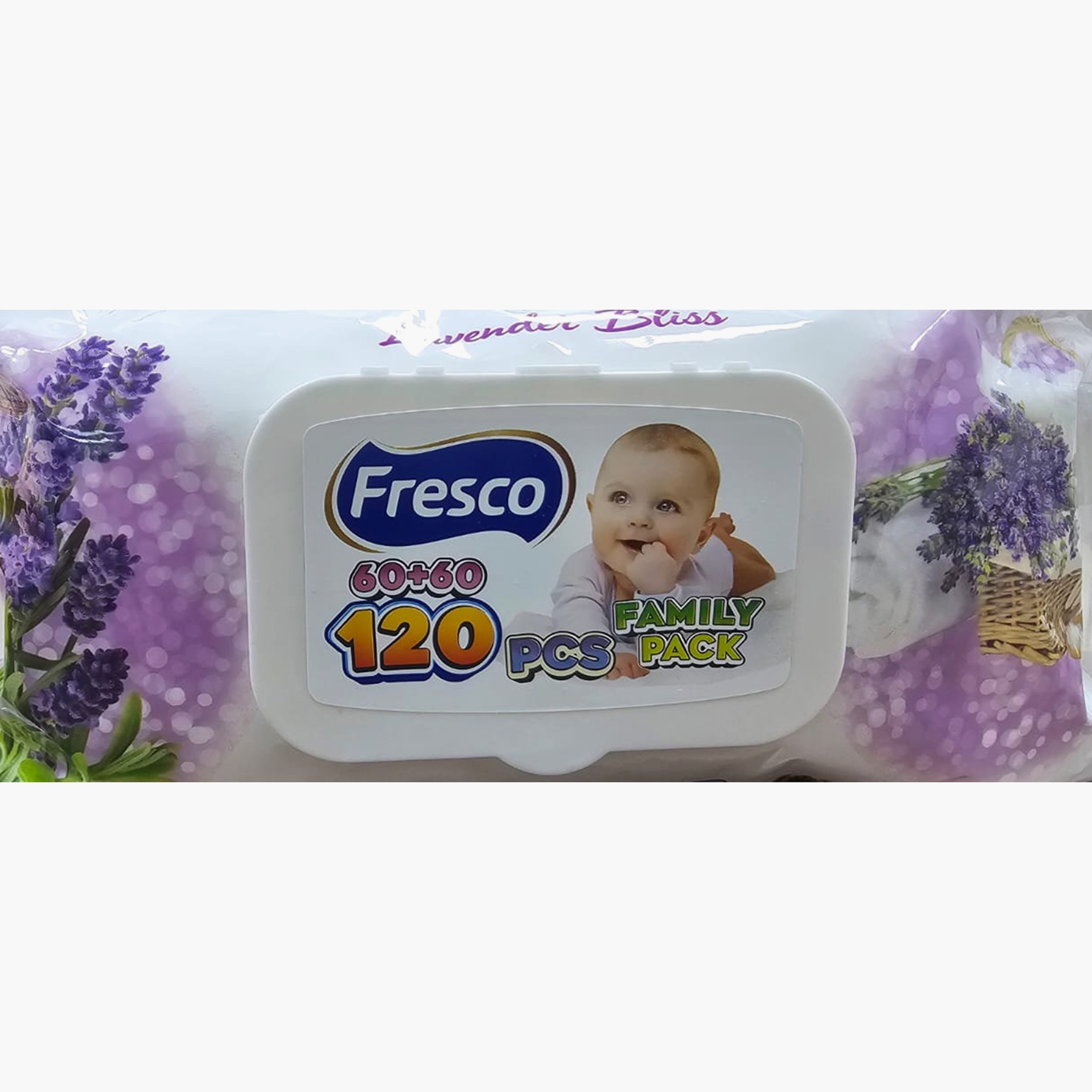 Fresco 120-Piece Lavender Bliss Wet Wipes-baby-diapering-babywipes-image-4