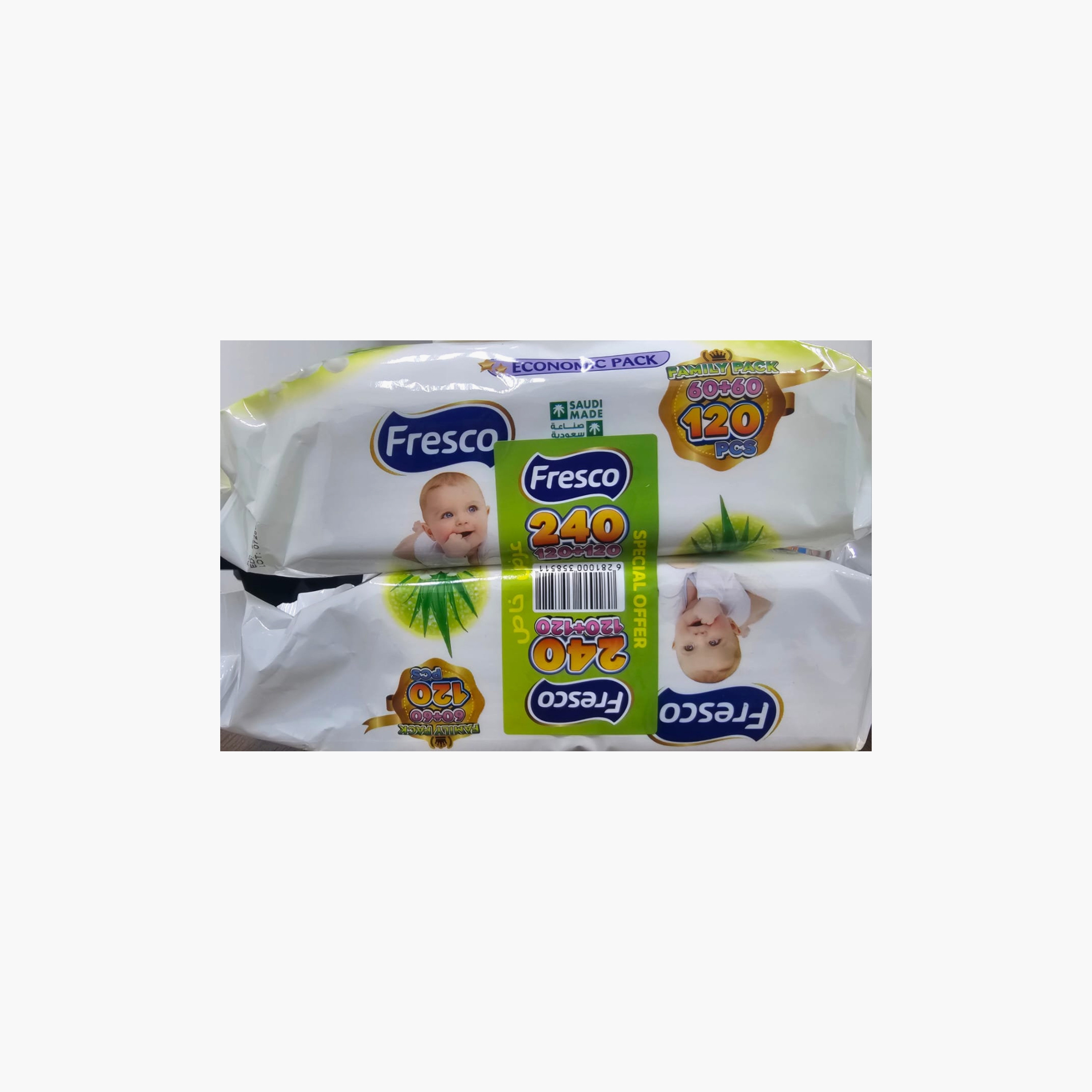 Fresco Pack of 2 Aloe Vera Therapy Wet Wipes, 240-Pieces-baby-diapering-babywipes-image-2