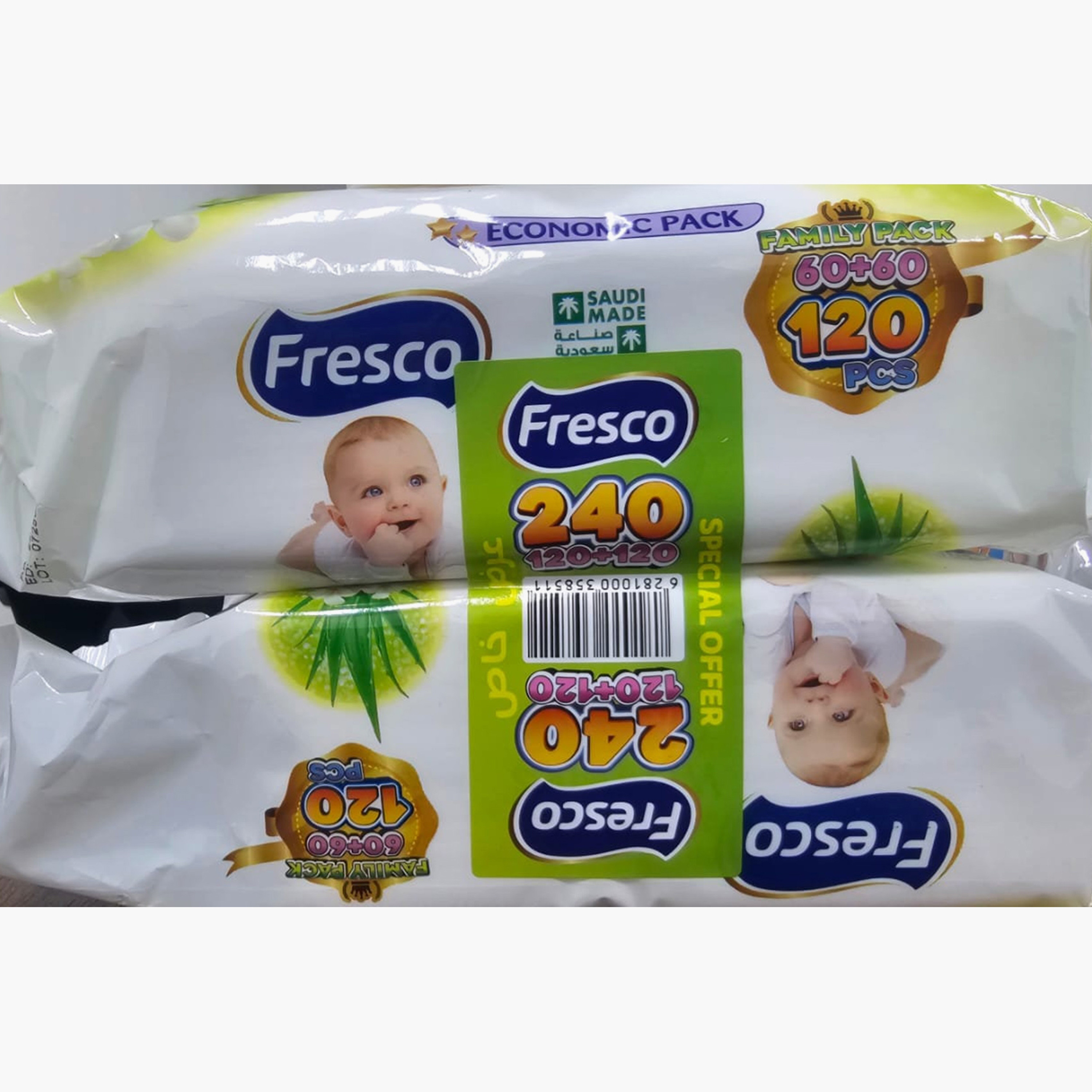 Fresco Pack of 2 Aloe Vera Therapy Wet Wipes, 240-Pieces-baby-diapering-babywipes-image-4