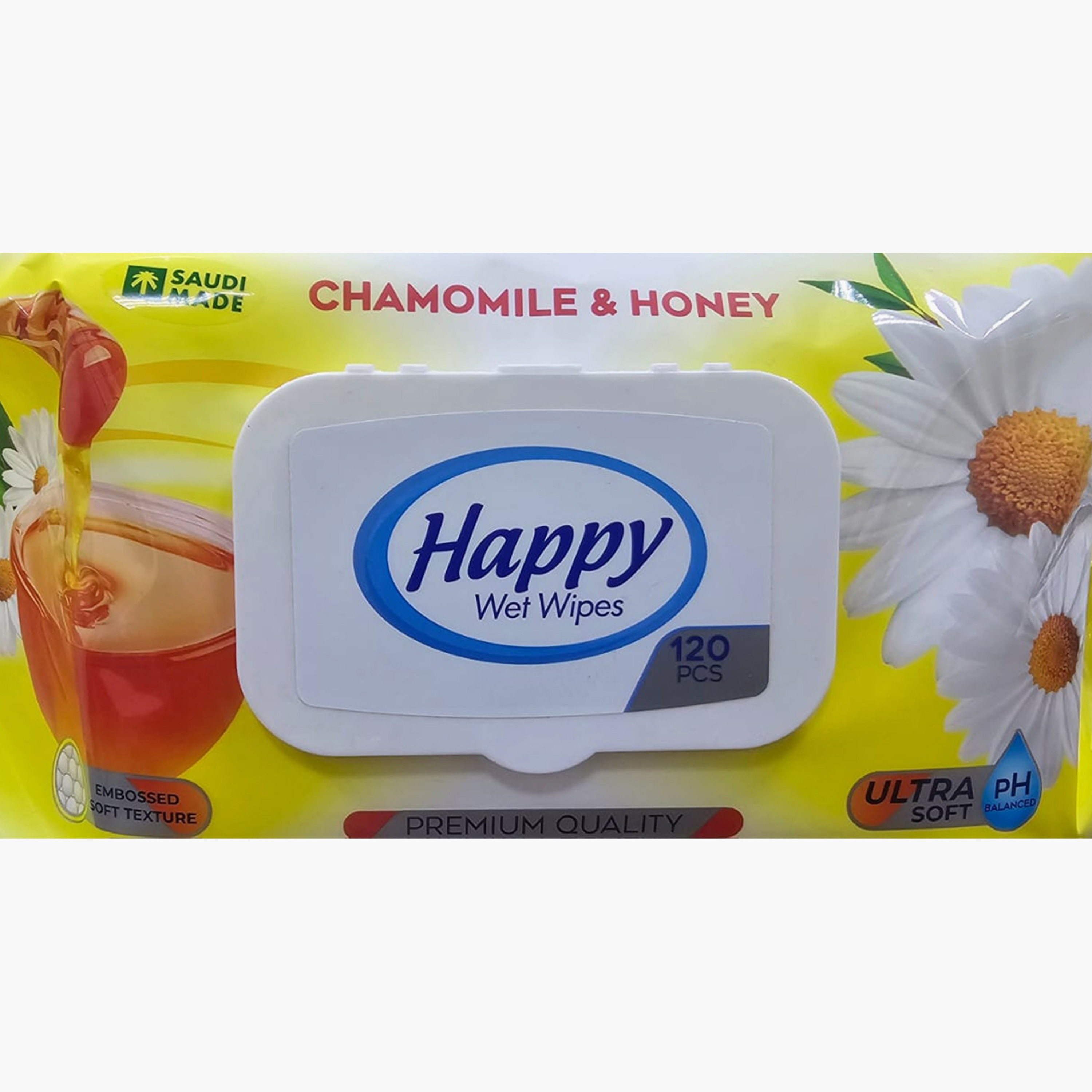 Happy 120-Piece Chamomile & Honey Wet Wipes-baby-diapering-babywipes-image-4
