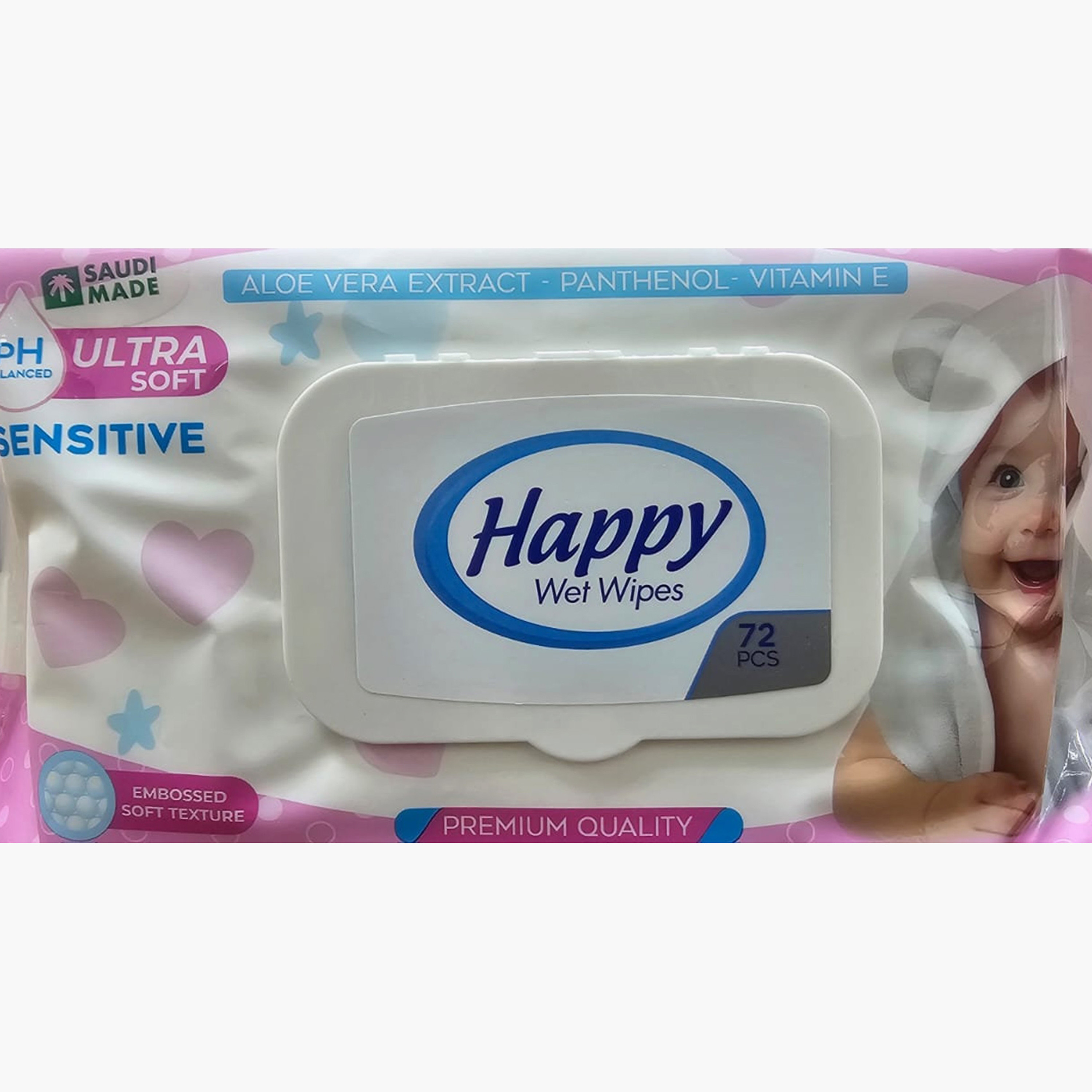 Happy 72-Piece Aloe Vera Ultra Soft Sensitive Wet Wipes-baby-diapering-babywipes-image-4