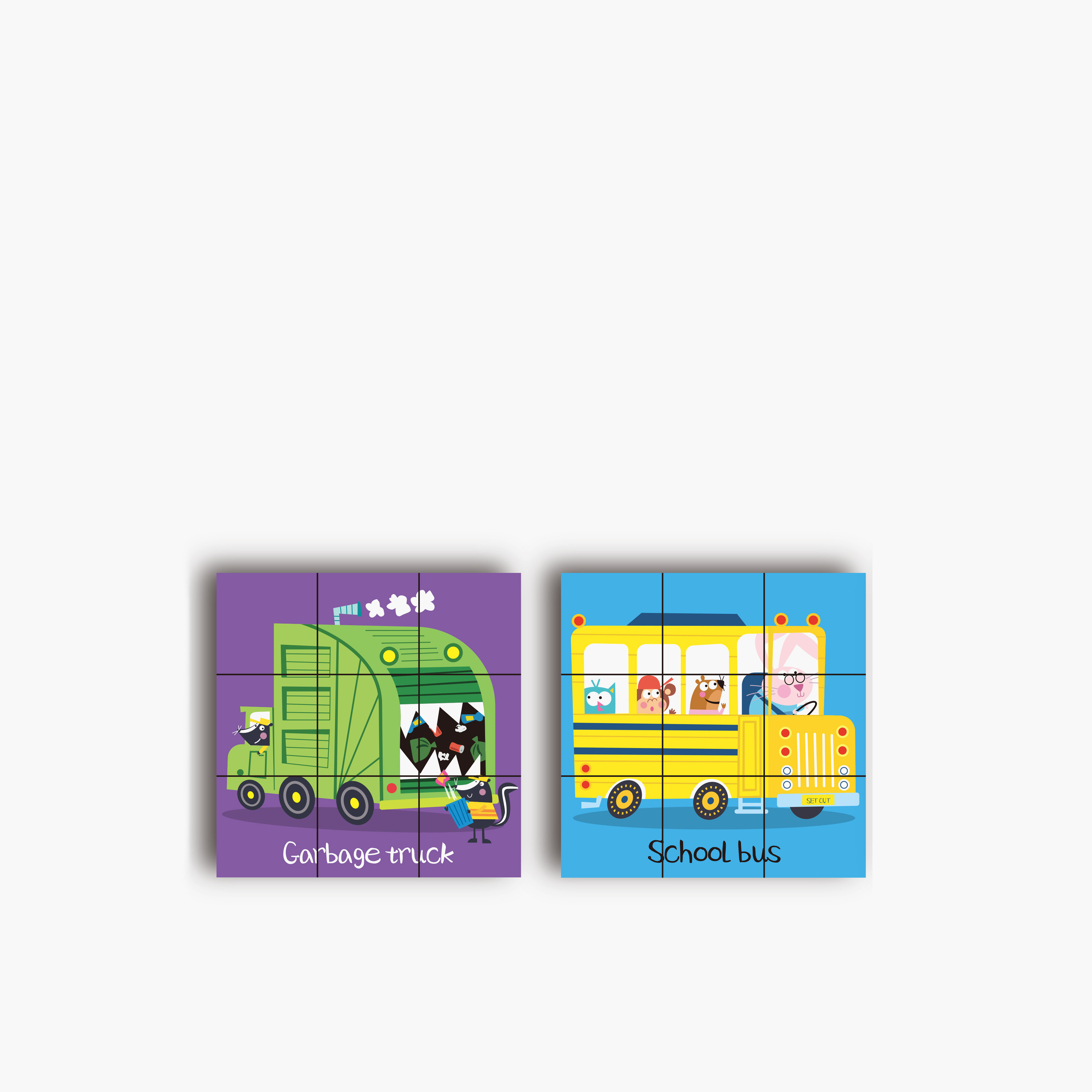طقم بازل مكعبات مركبات المرور 6 في 1-toys-indoortoys-puzzles-image-3