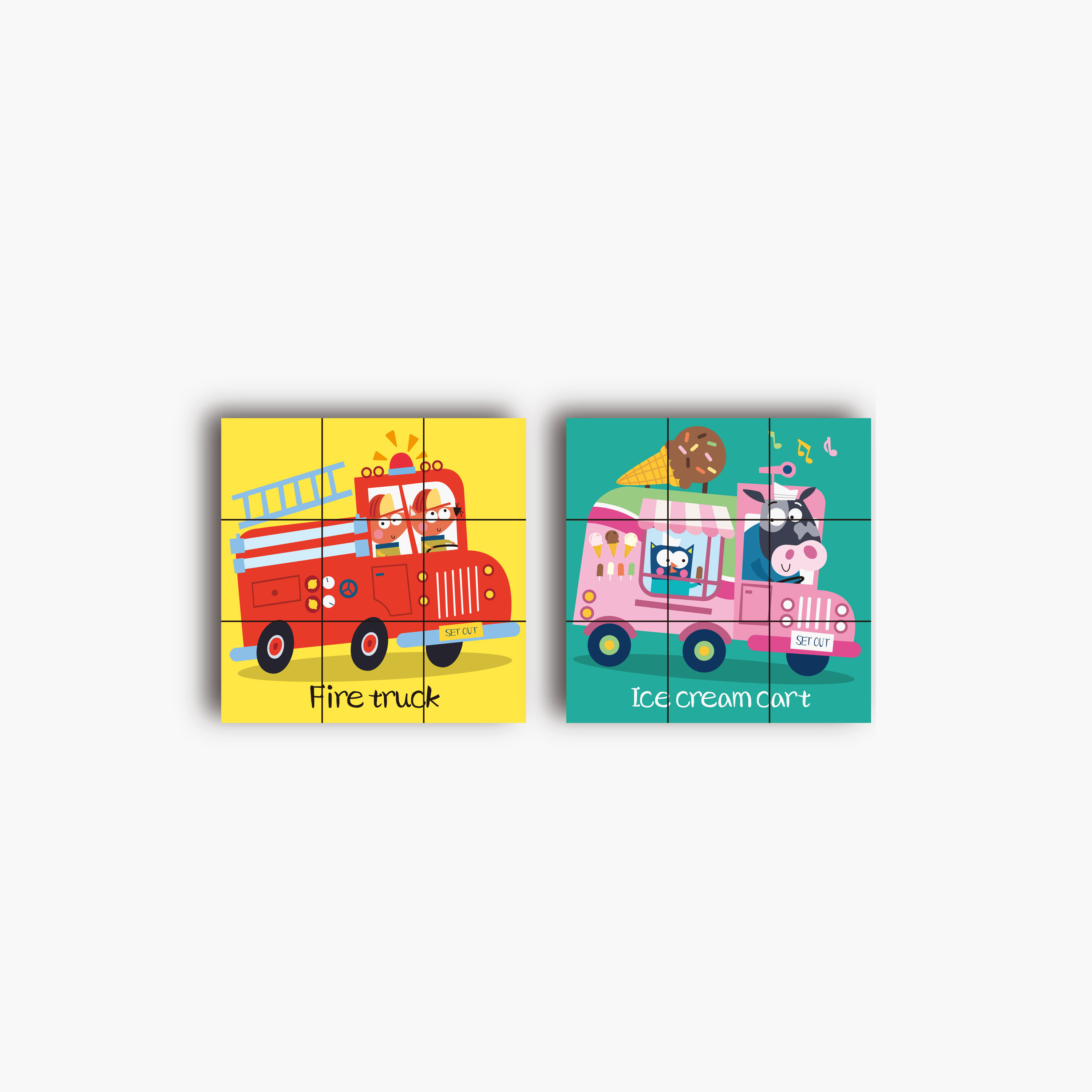 طقم بازل مكعبات مركبات المرور 6 في 1-toys-indoortoys-puzzles-image-4