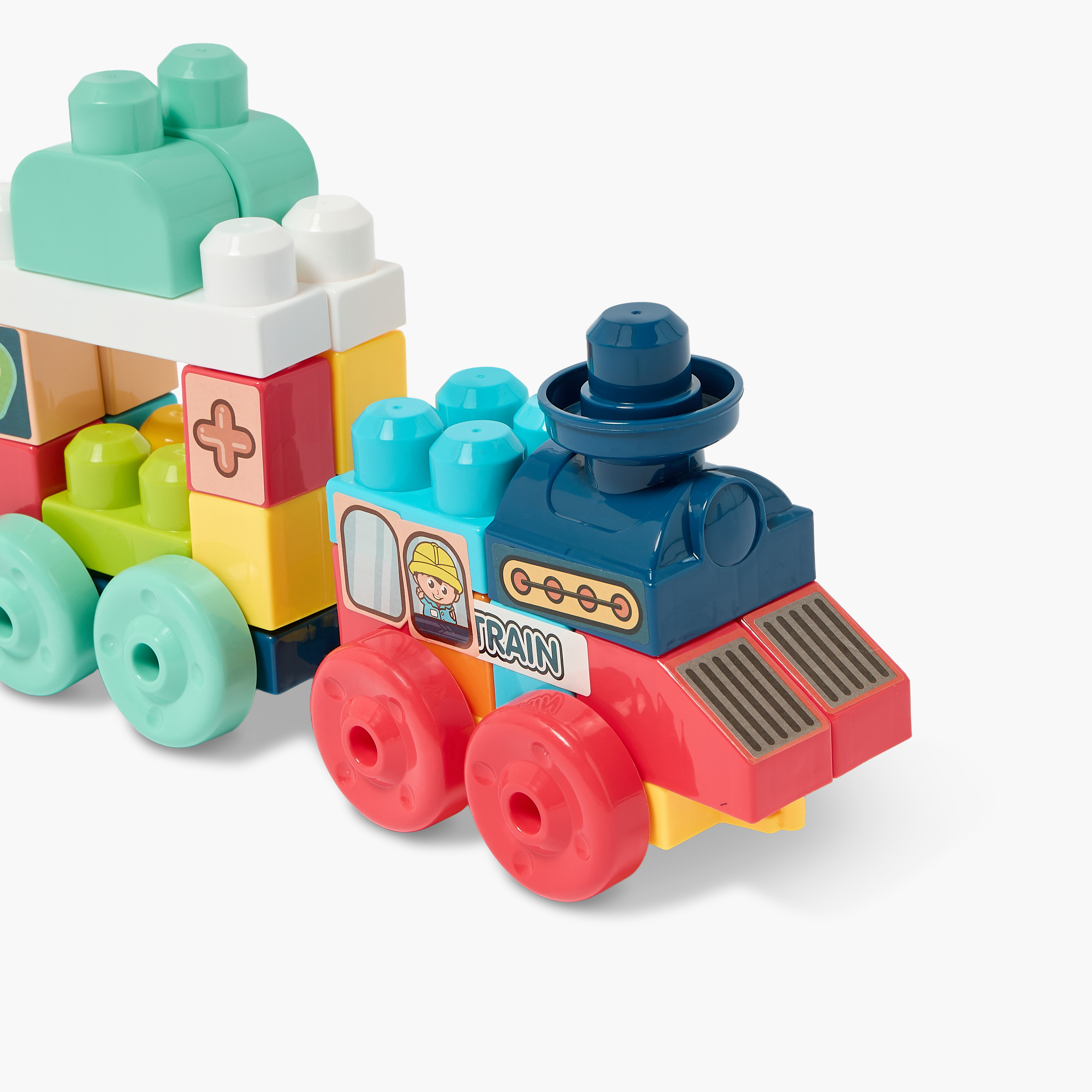 مجموعة مكعبات بناء قطار مع أرقام 55 قطعة من جونيورز-toys-buildingblocks-blocks-image-4
