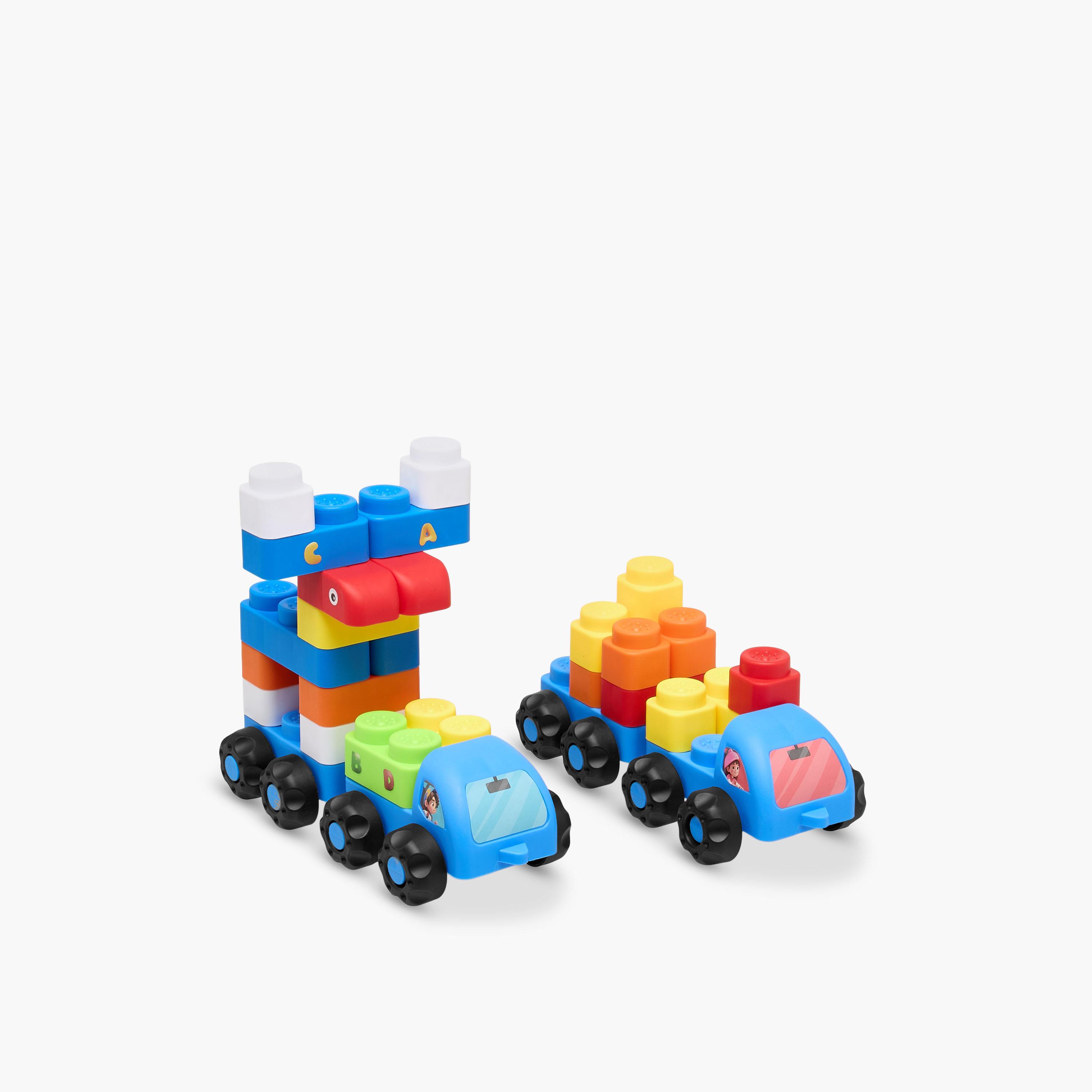 Juniors 56-Piece Soft Building Block Vehicle Set-toys-buildingblocks-blocks-image-1