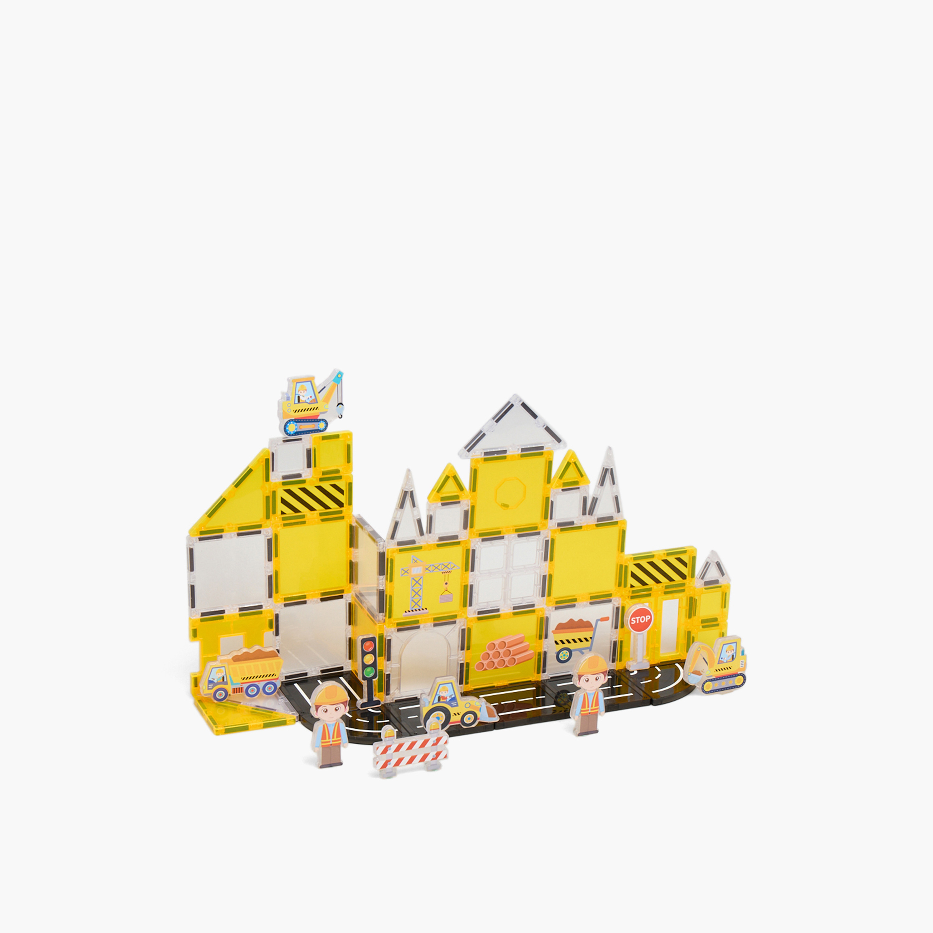 طقم بناء بلاطات مغناطيسية 47 قطعة من جونيورز-toys-buildingblocks-blocks-image-2