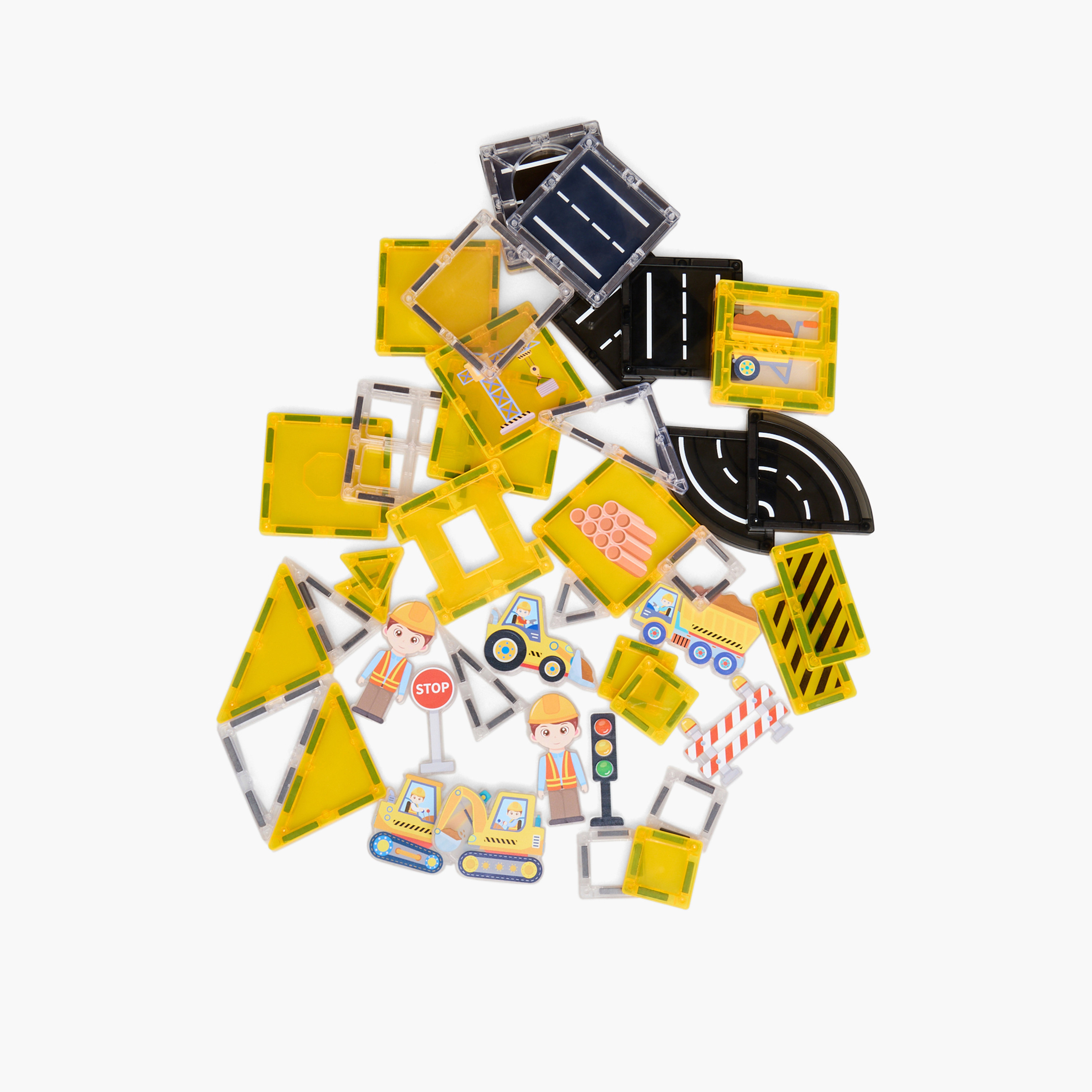 طقم بناء بلاطات مغناطيسية 47 قطعة من جونيورز-toys-buildingblocks-blocks-image-6