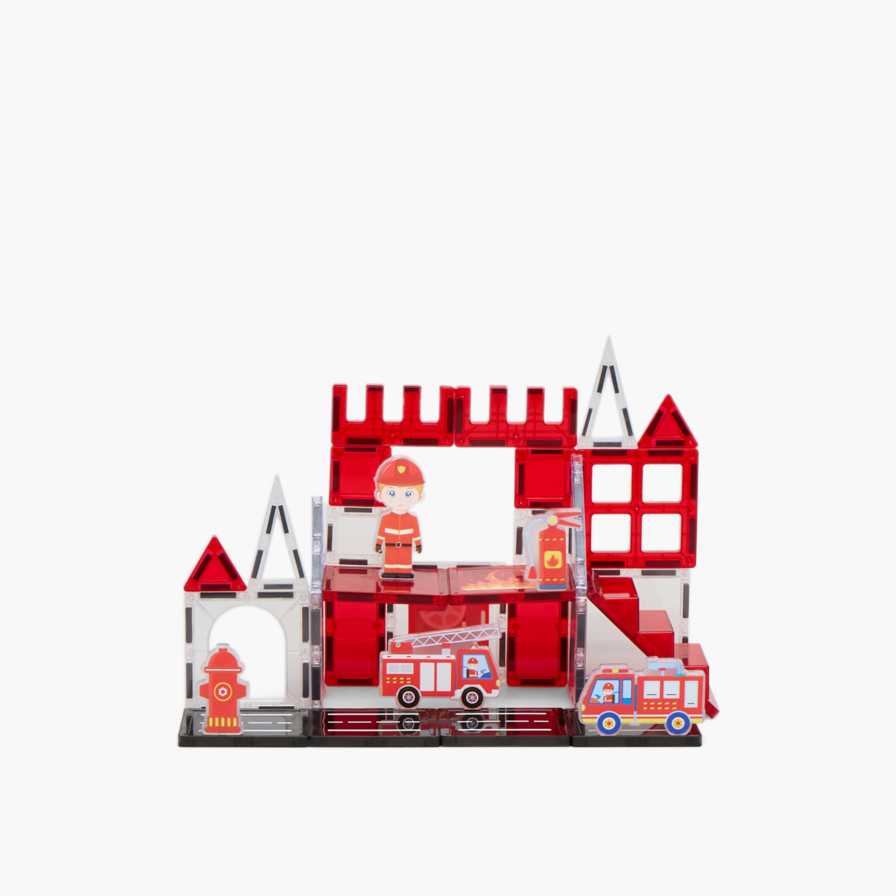 Juniors 32-Piece Fire Control Magnetic Tiles Set-toys-buildingblocks-blocks-image-1