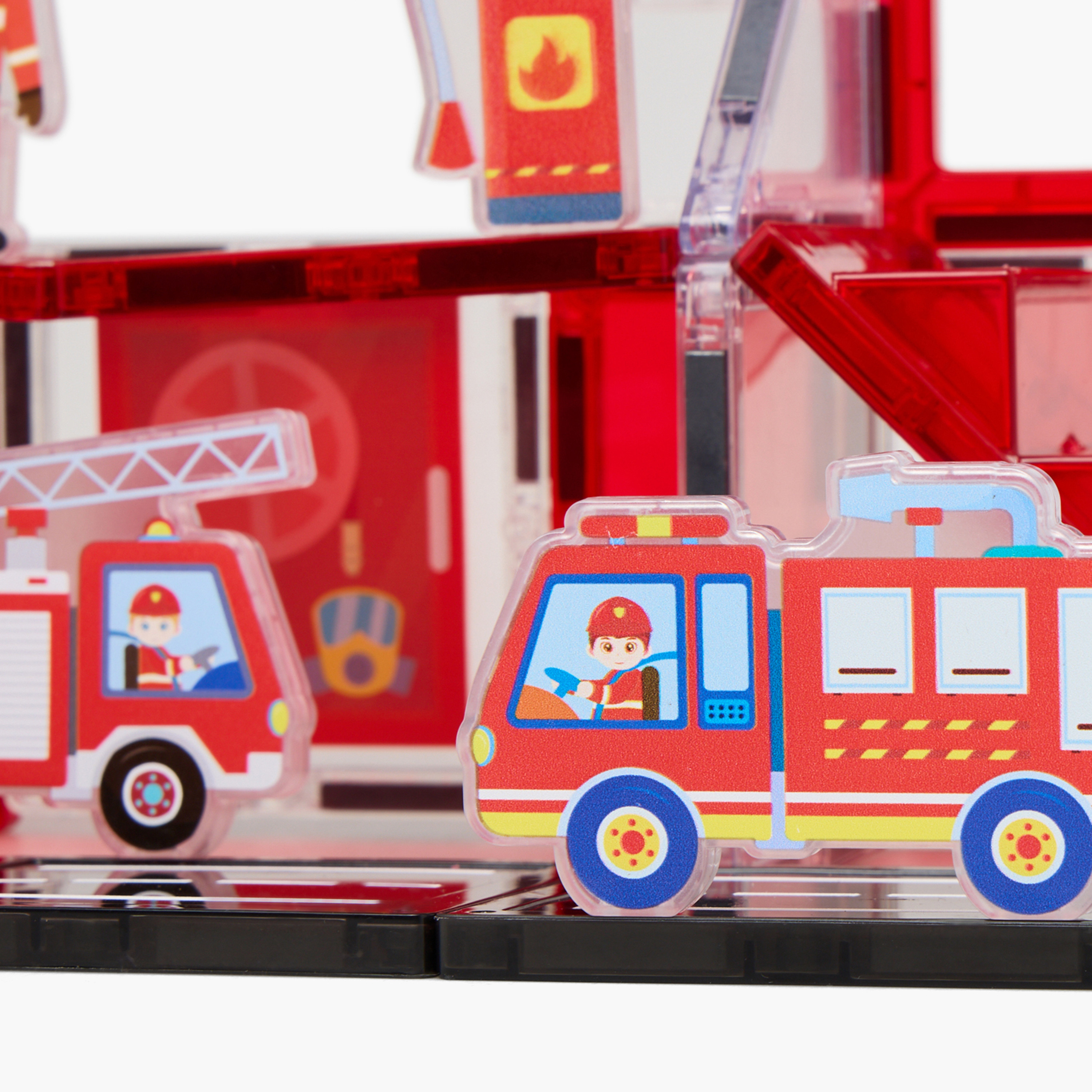 Juniors 32-Piece Fire Control Magnetic Tiles Set-toys-buildingblocks-blocks-image-3