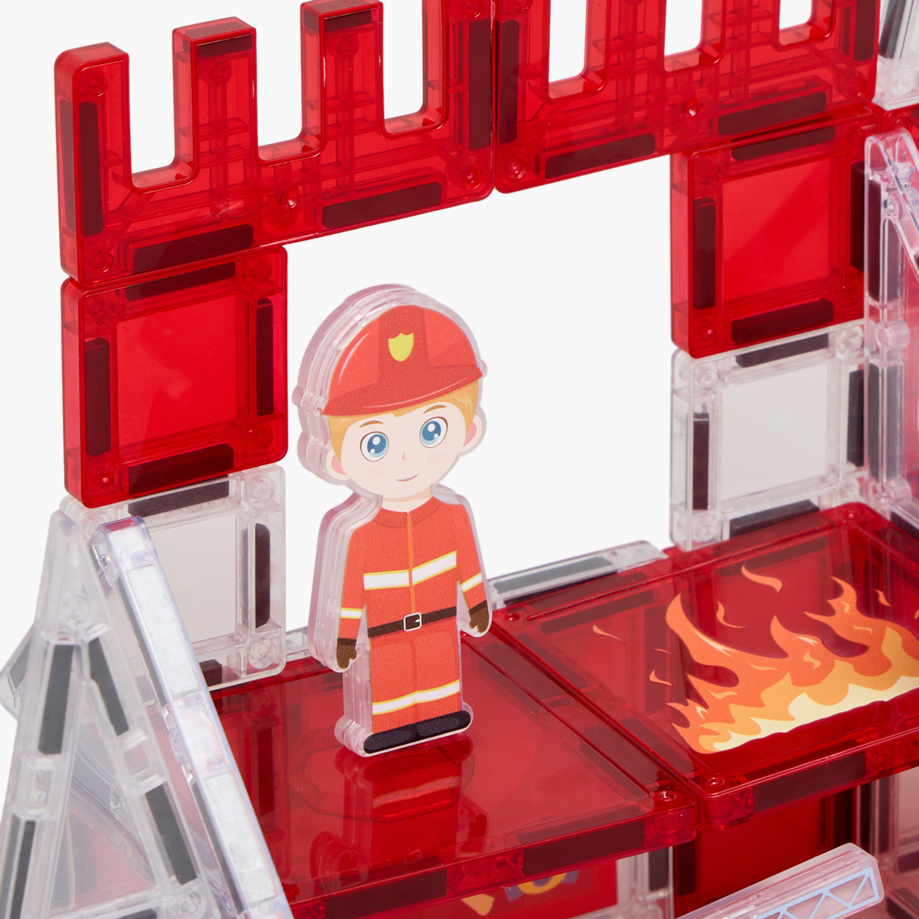Juniors 32-Piece Fire Control Magnetic Tiles Set-toys-buildingblocks-blocks-image-4