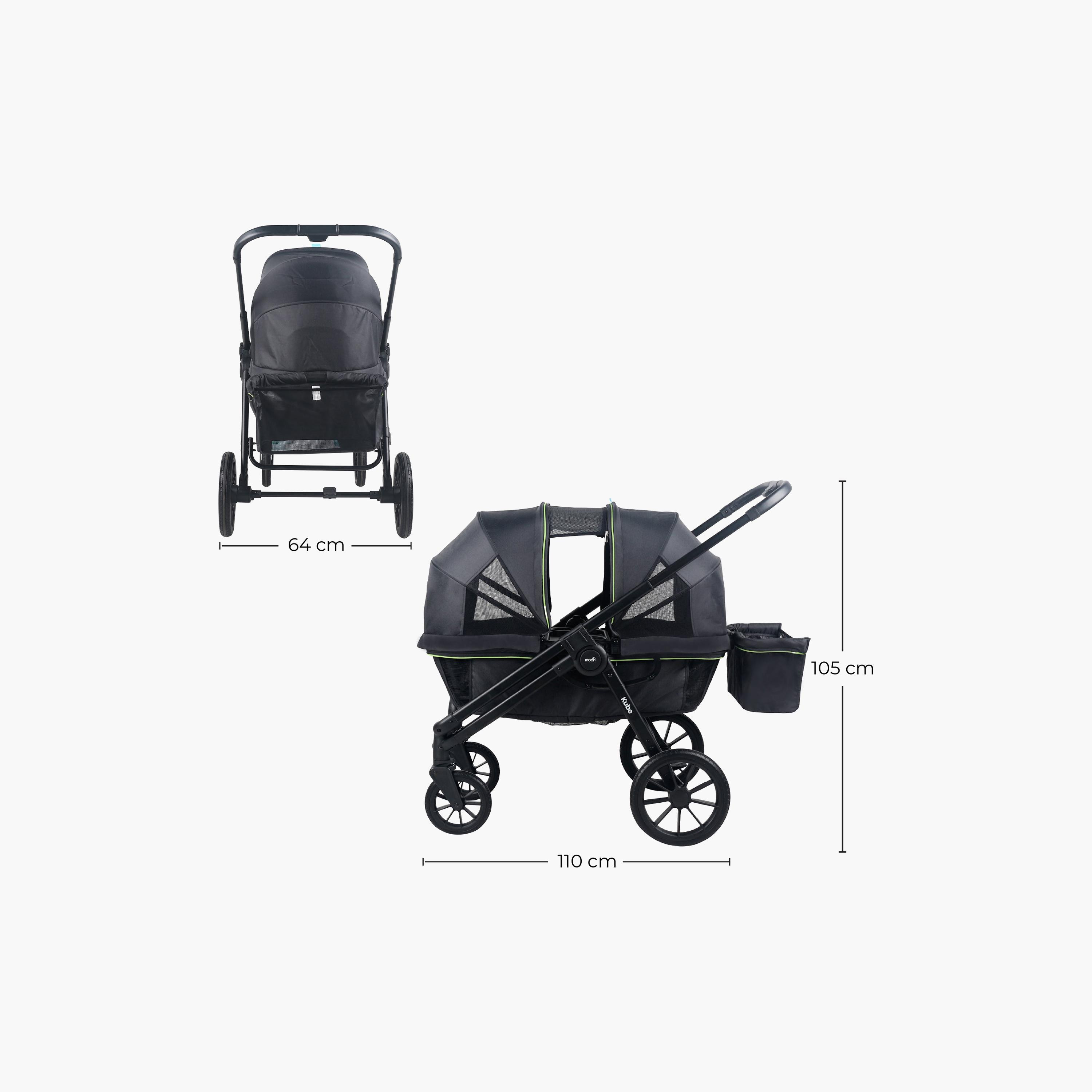 Moon Kube Convertible Wagon Stroller with All-Terrain Wheels - 6 months - 5 years - 24 kg-baby-gear-strollersandprams-strollers-image-3