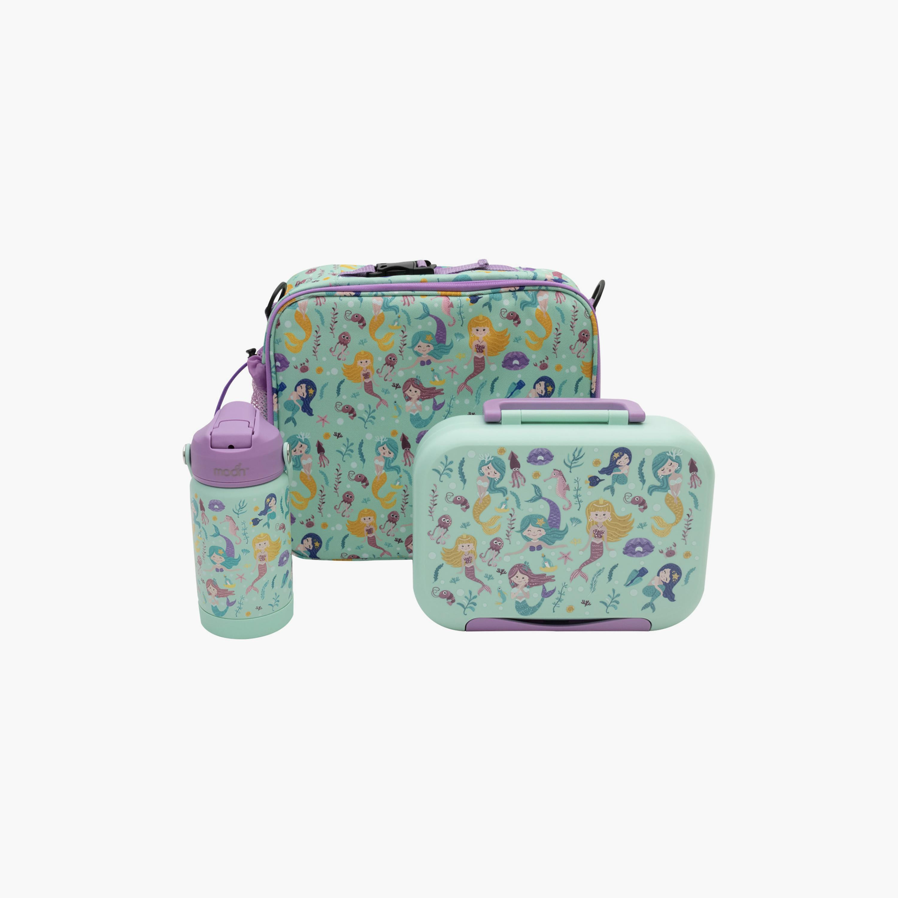 مجموعة صندوق غداء مارميتا مع زجاجة معزولة وحقيبة من مون - حورية البحر-school-lunchessentials-lunchboxes-image-1