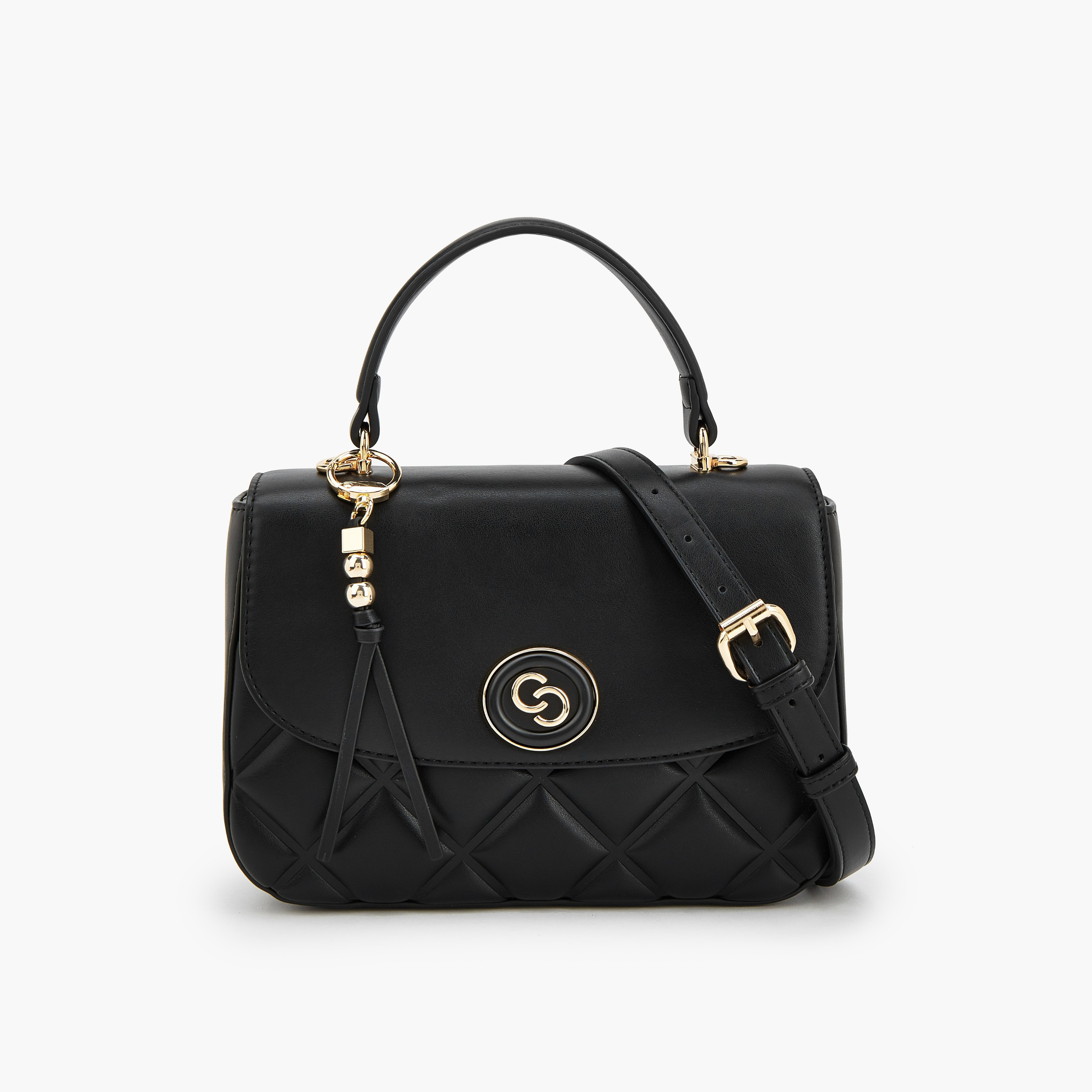 شنطة ساتشل مبطنة مع حزام قابل للتعديل من سيليست-women-bagsandwallets-handbags-image-1