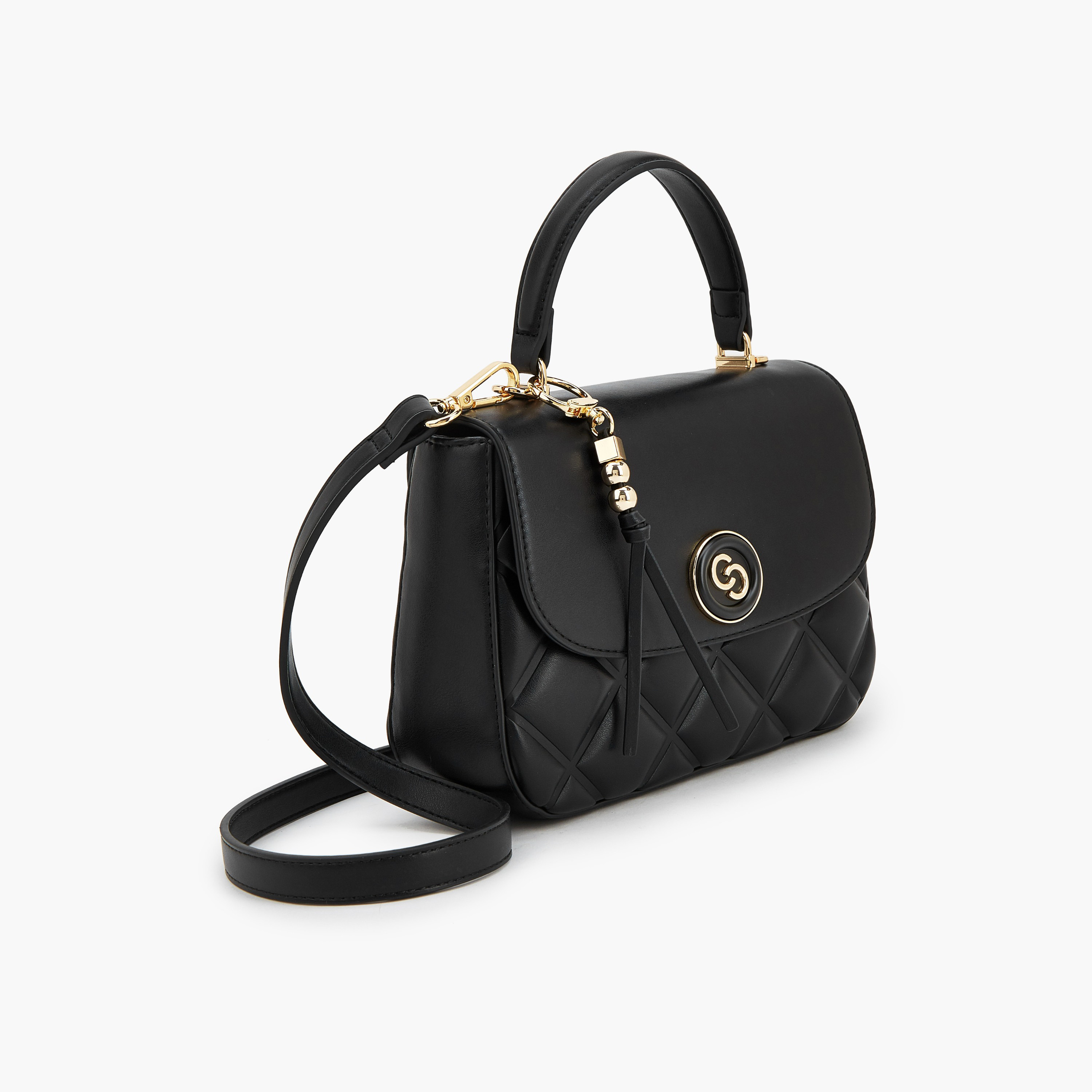 شنطة ساتشل مبطنة مع حزام قابل للتعديل من سيليست-women-bagsandwallets-handbags-image-3