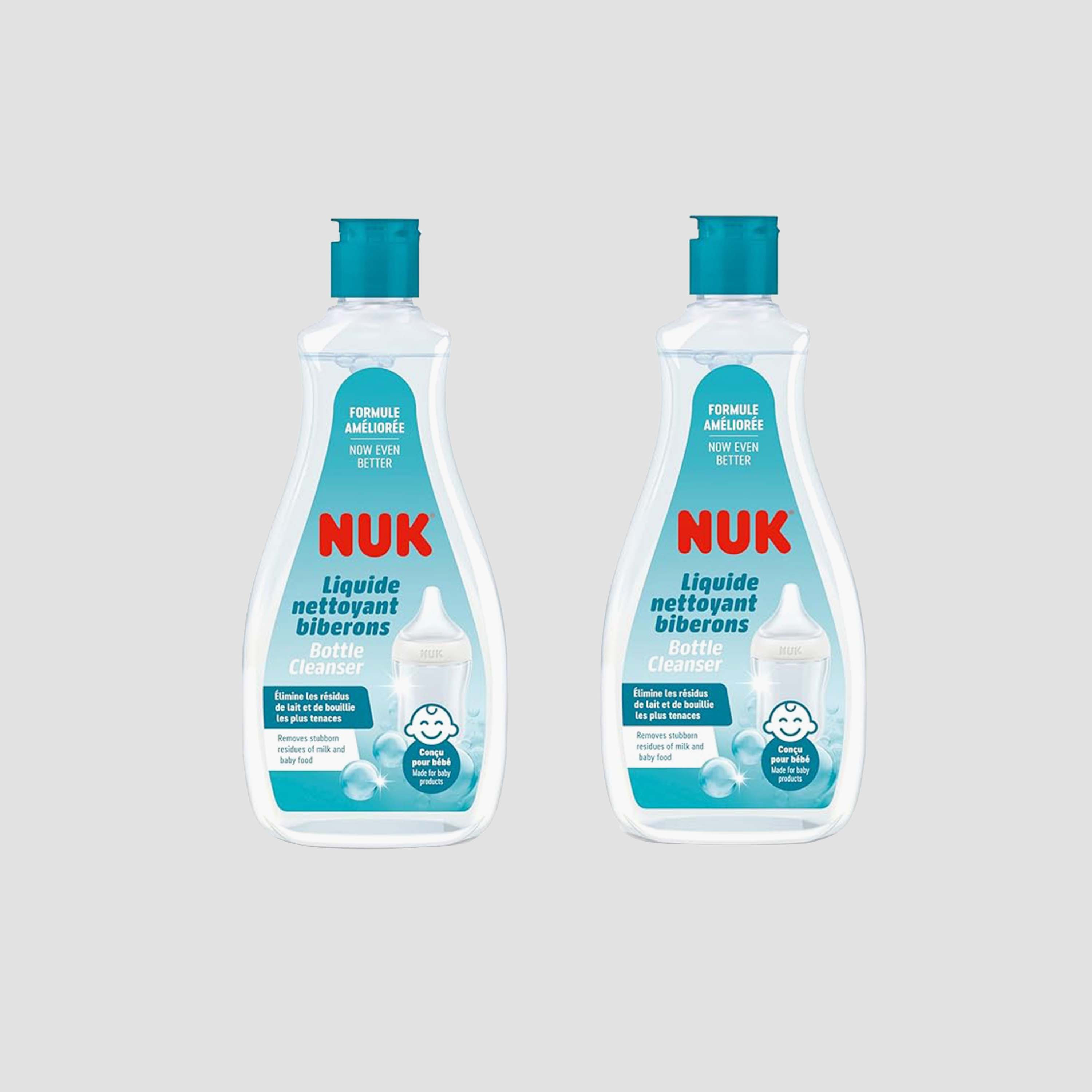 NUK 2-Piece Bottle Cleanser - 500ml Pack of 2-baby-feeding-cleaningliquids-image-1