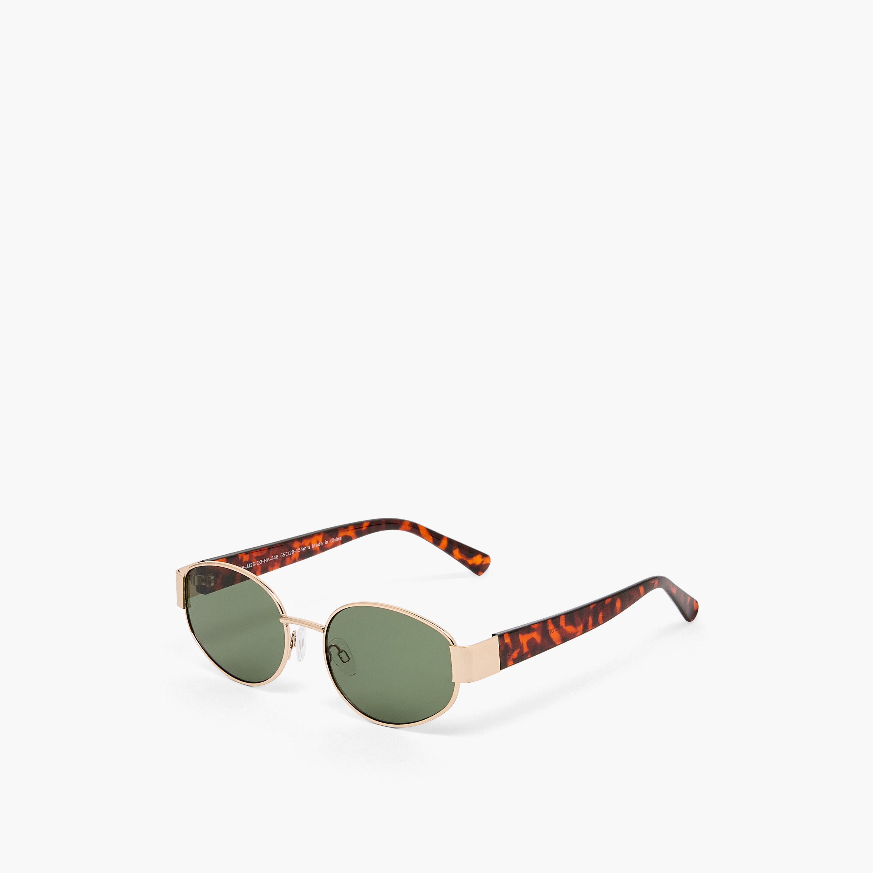 نظارة شمسية بيضاوية بعدسات سوداء-women-sunglasses-image-1