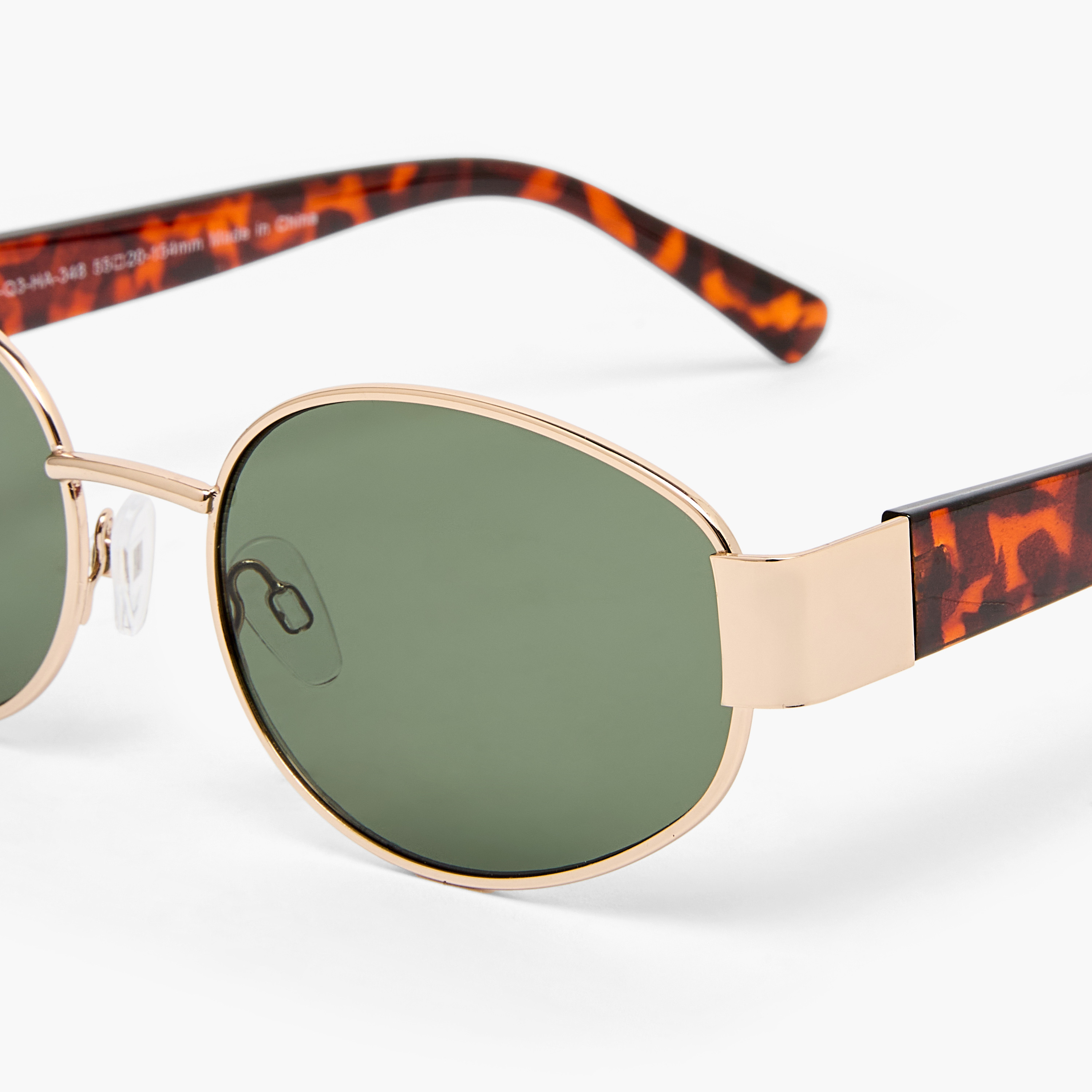 نظارة شمسية بيضاوية بعدسات سوداء-women-sunglasses-image-5