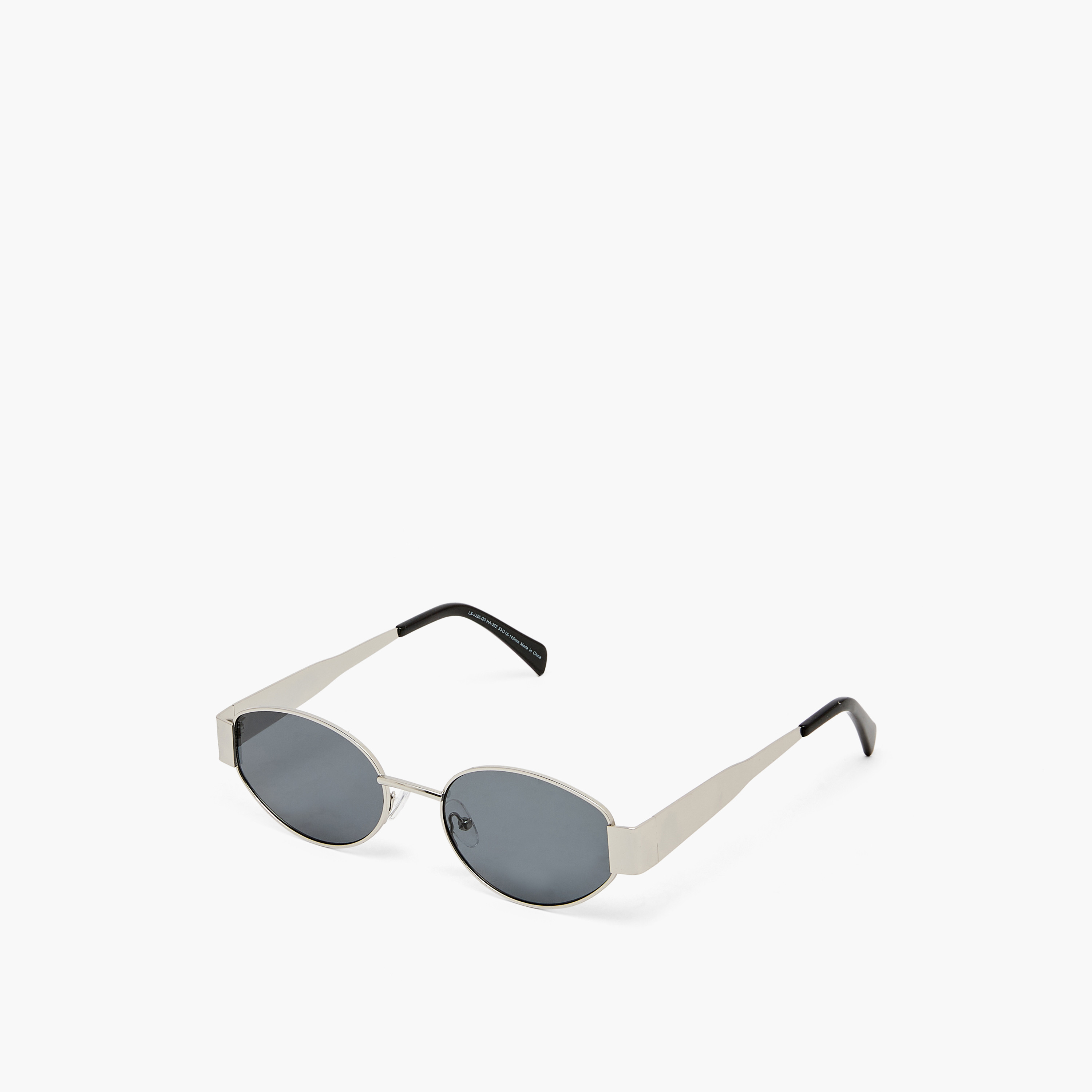 نظارة شمسية بعدسات بيضاوية سوداء-women-sunglasses-image-1