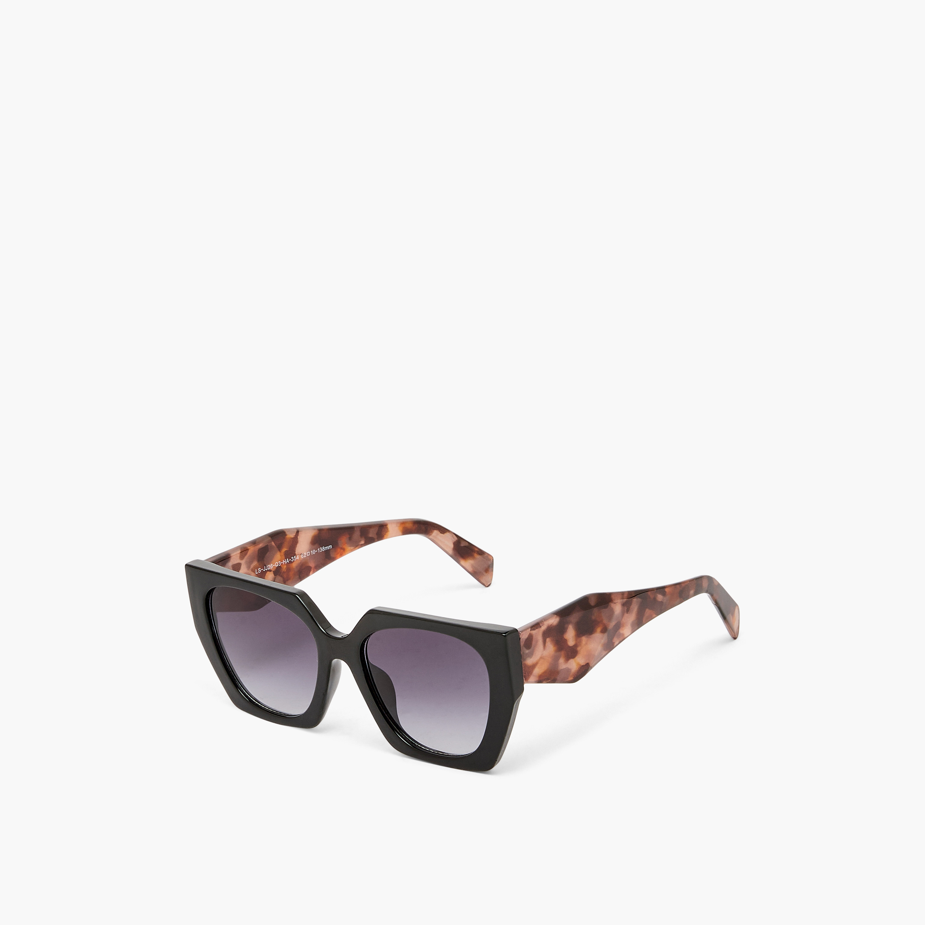 نظارة شمسية هندسية بعدسات سوداء-women-sunglasses-image-1