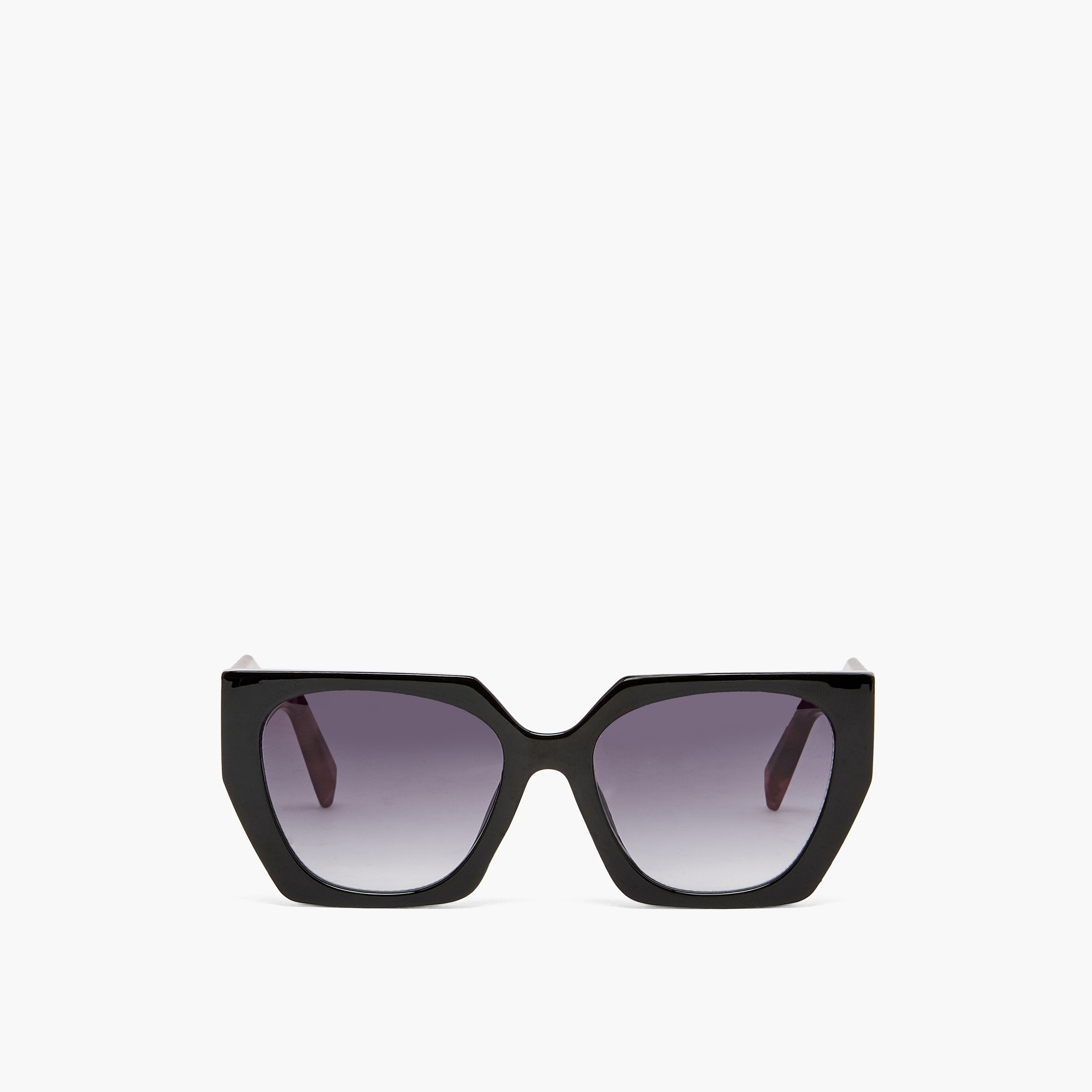 نظارة شمسية هندسية بعدسات سوداء-women-sunglasses-image-2