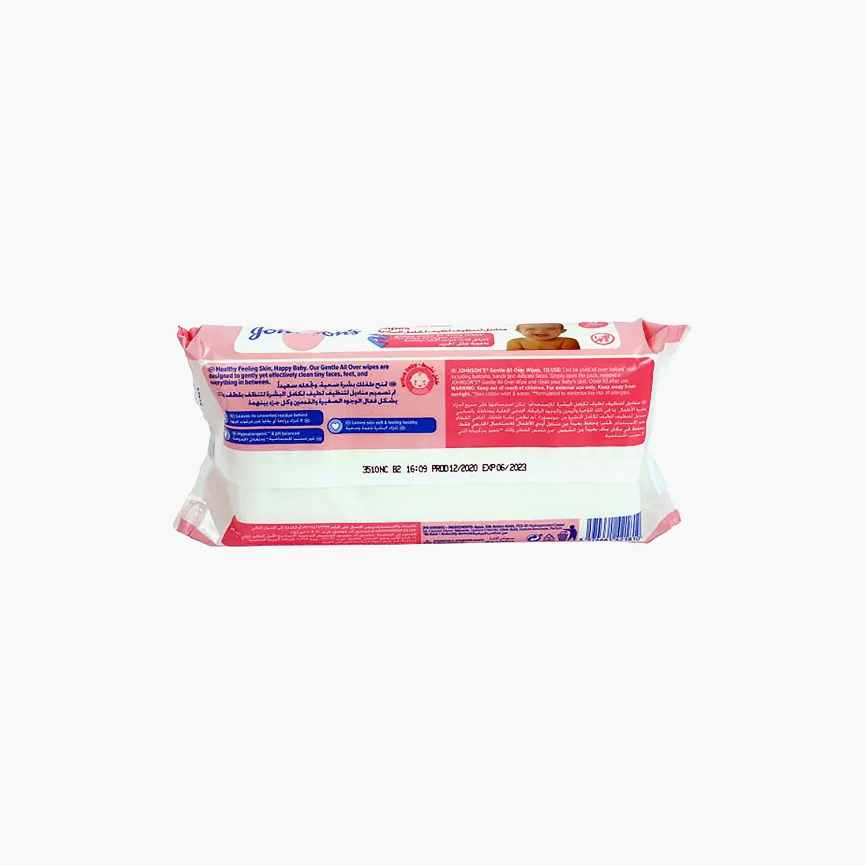 Johnson's 72-Piece Gentle All Over Wipes-baby-bathandcare-wipes-image-4