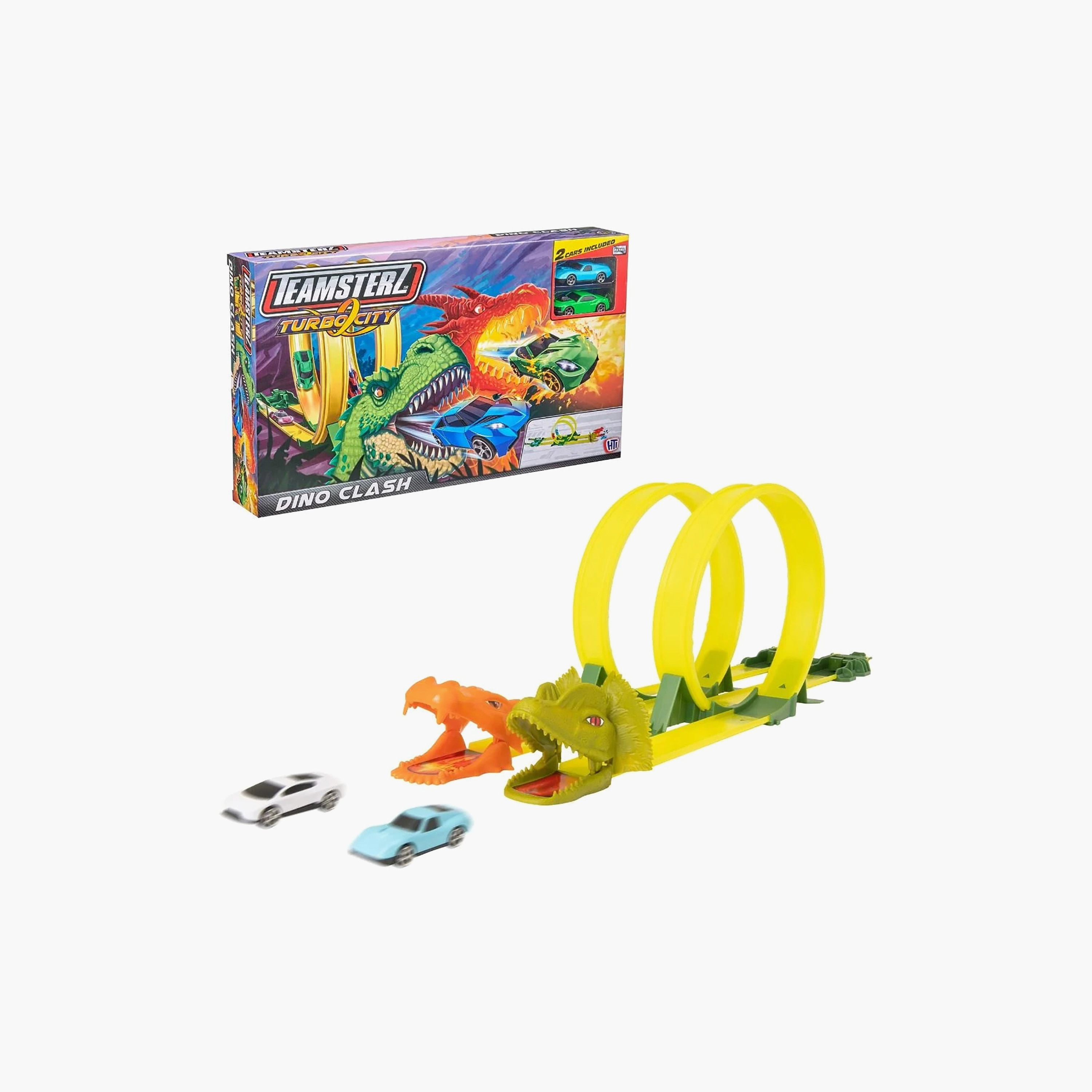 Teamsterz  Turbo City Dino Clash Playset With 2 Toy Cars-toys-playvehicles-vehicleplaysets-image-3