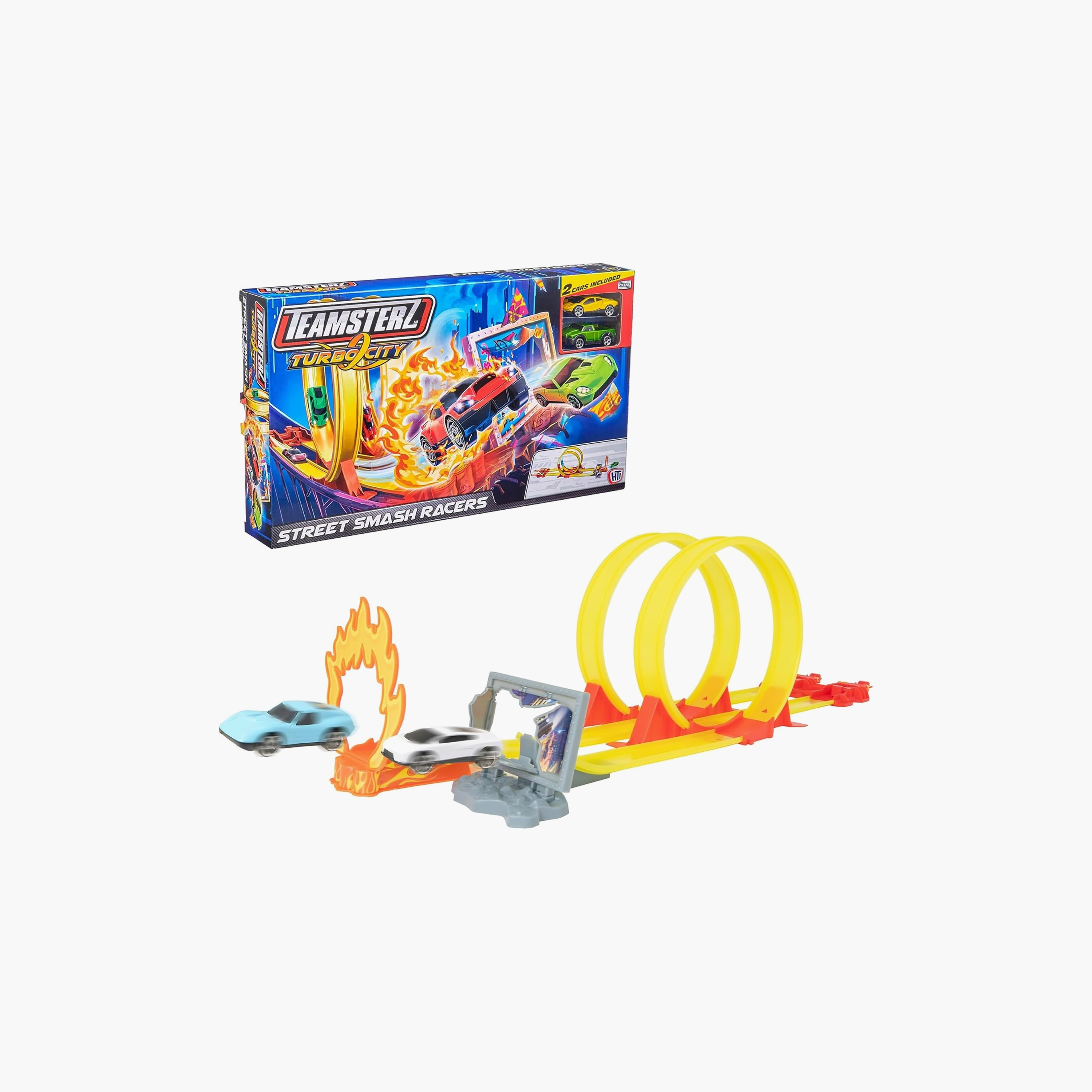 Teamsterz  Turbo City Street Smash Playset With 2 Toy Cars-toys-playvehicles-vehicleplaysets-image-3