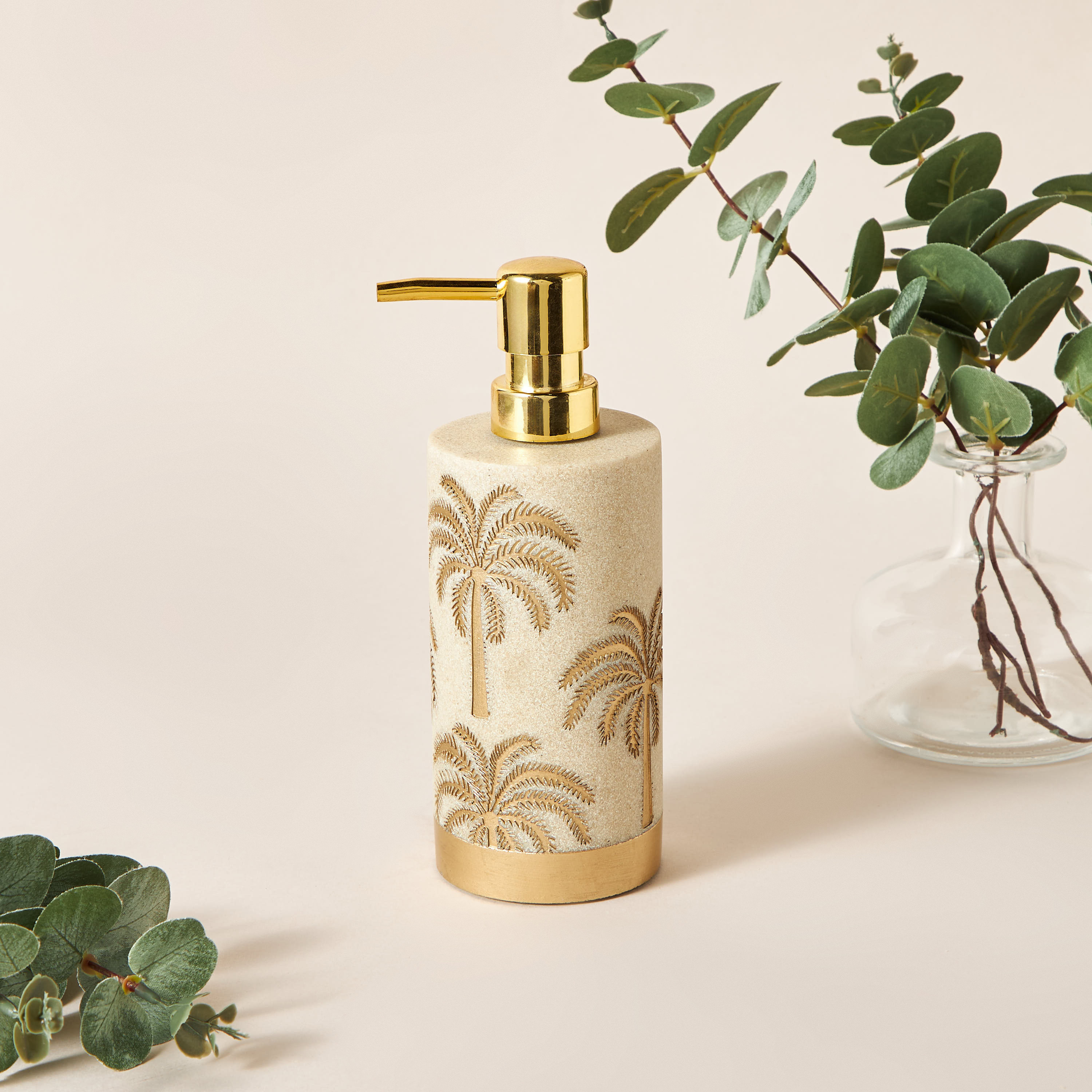 Palm Tree Embossed Lotion Dispenser-household-bathandlaundry-bathaccessories-soapdishesanddispensers-image-2