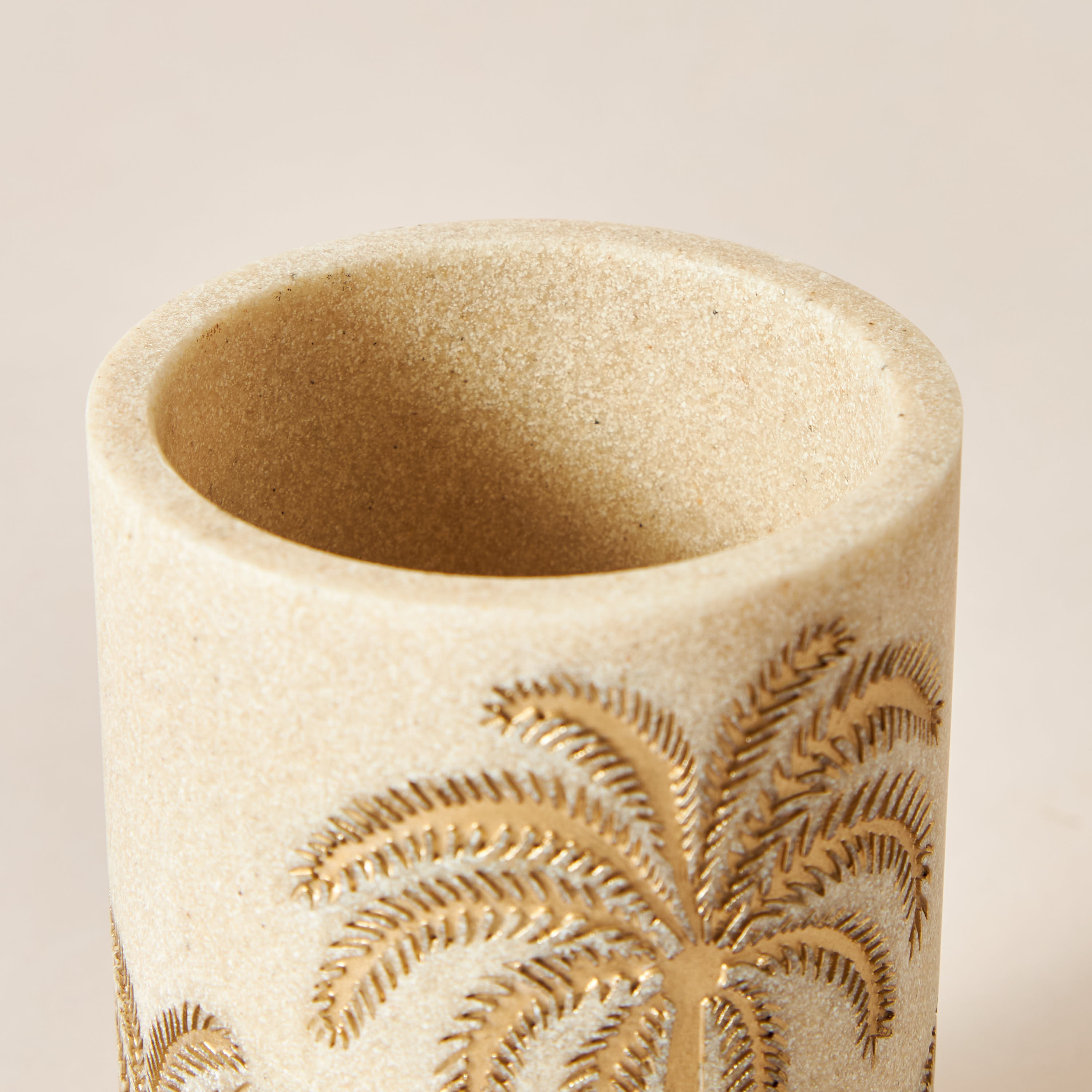 Palm Tree Embossed Tumbler-household-bathandlaundry-bathaccessories-toothbrushholdersandtumblers-image-3