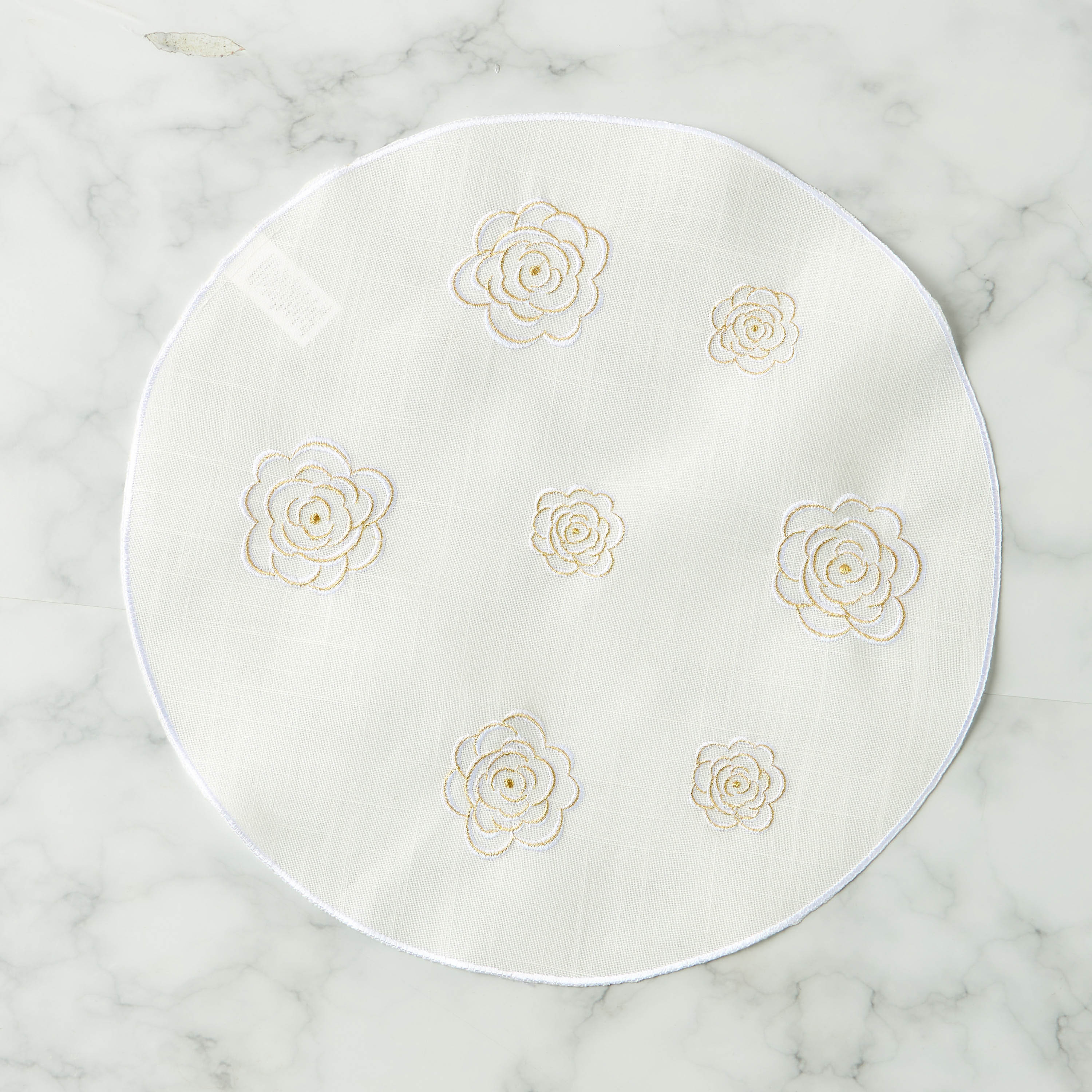 Floral Embroidered 4-Piece Placemat Set - 38 cms-household-dining-tablelinen-placemats-image-4
