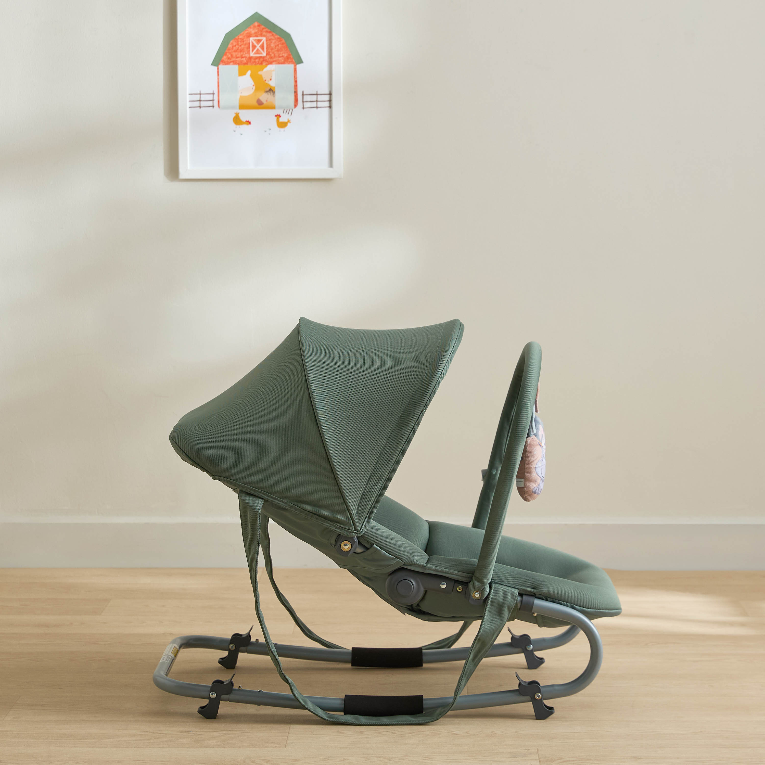 Juniors Coral Rocker with Canopy and Toy Bar-baby-infantactivity-rockers-image-3