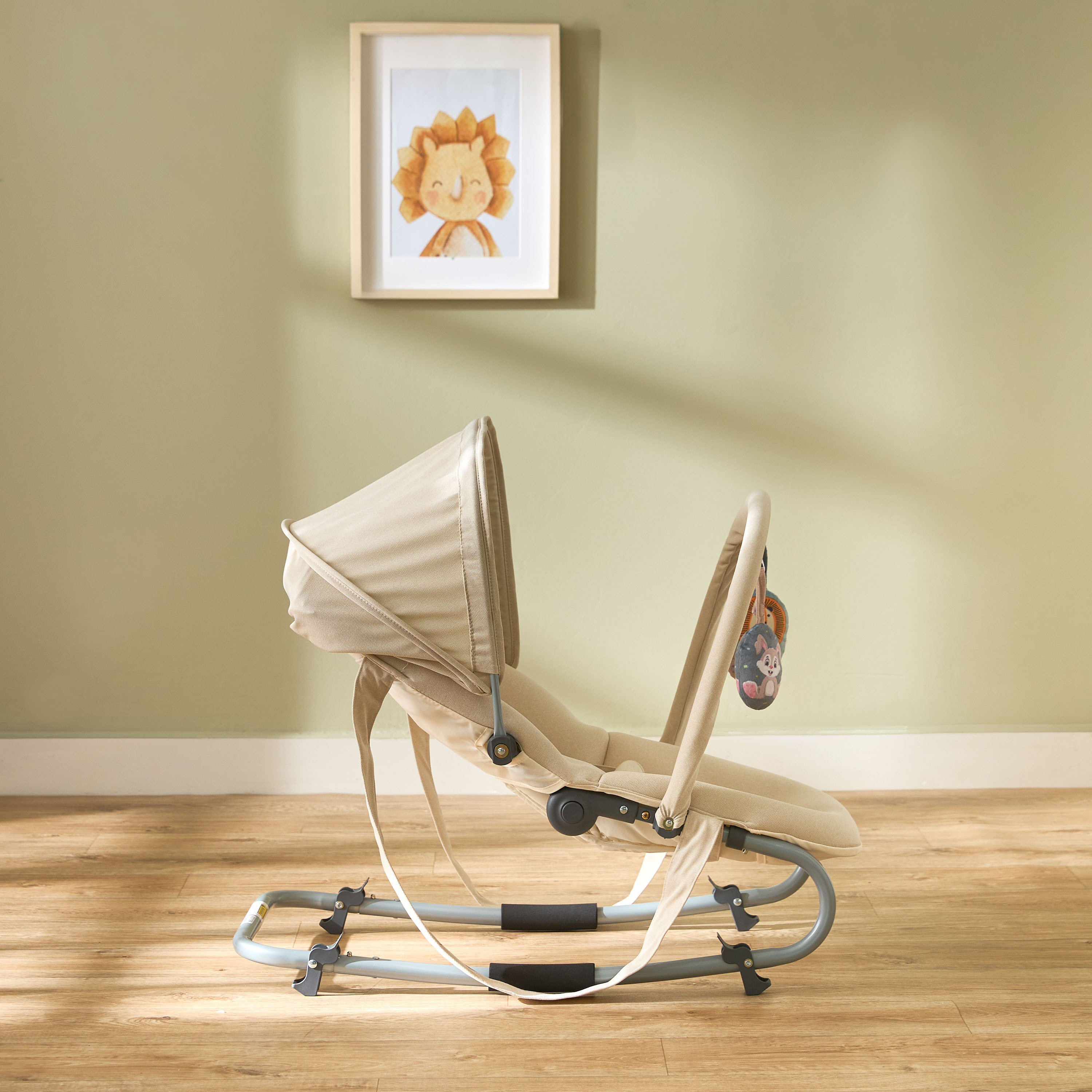 Juniors Coral Rocker with Canopy and Toy Bar-baby-infantactivity-rockers-image-3