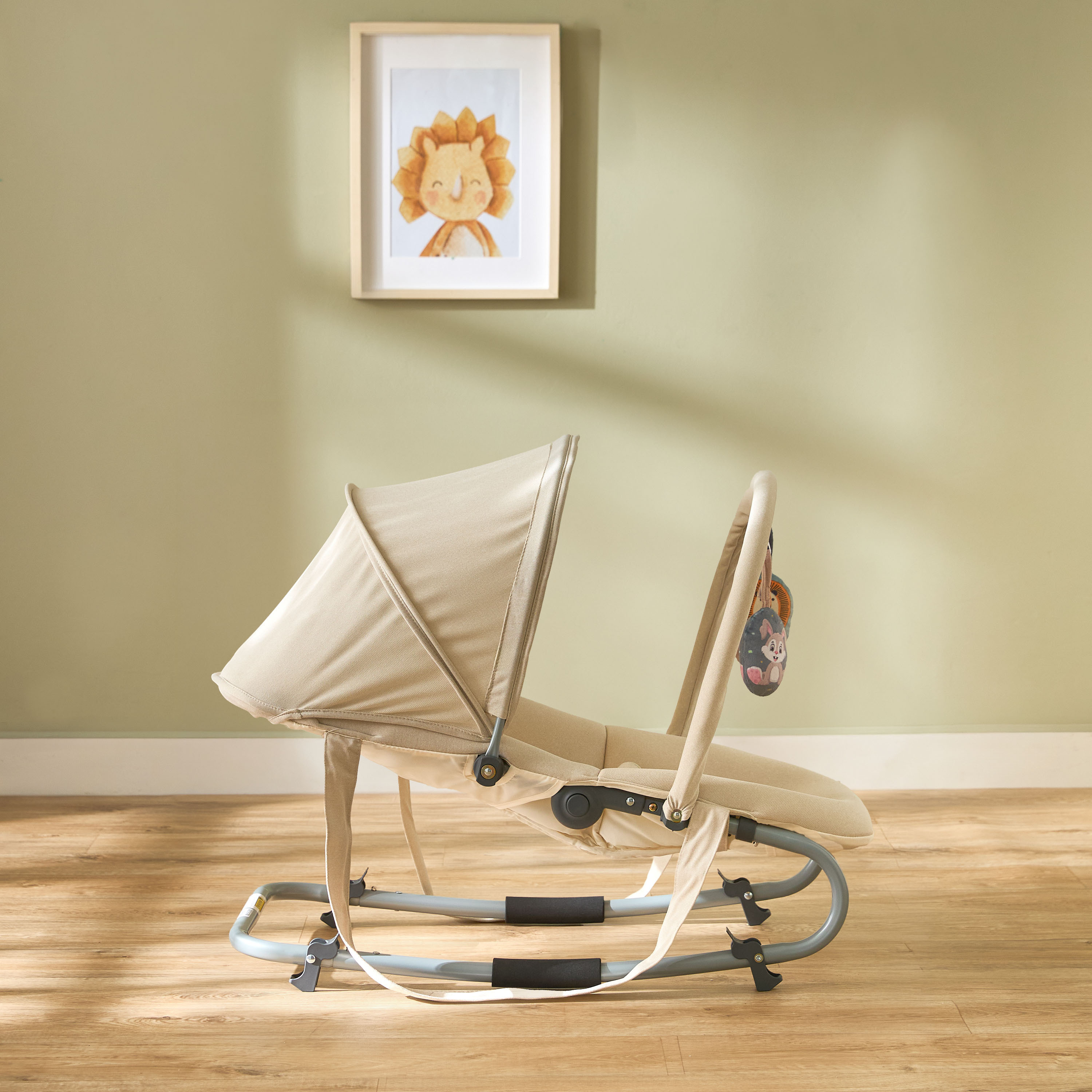 Juniors Coral Rocker with Canopy and Toy Bar-baby-infantactivity-rockers-image-4